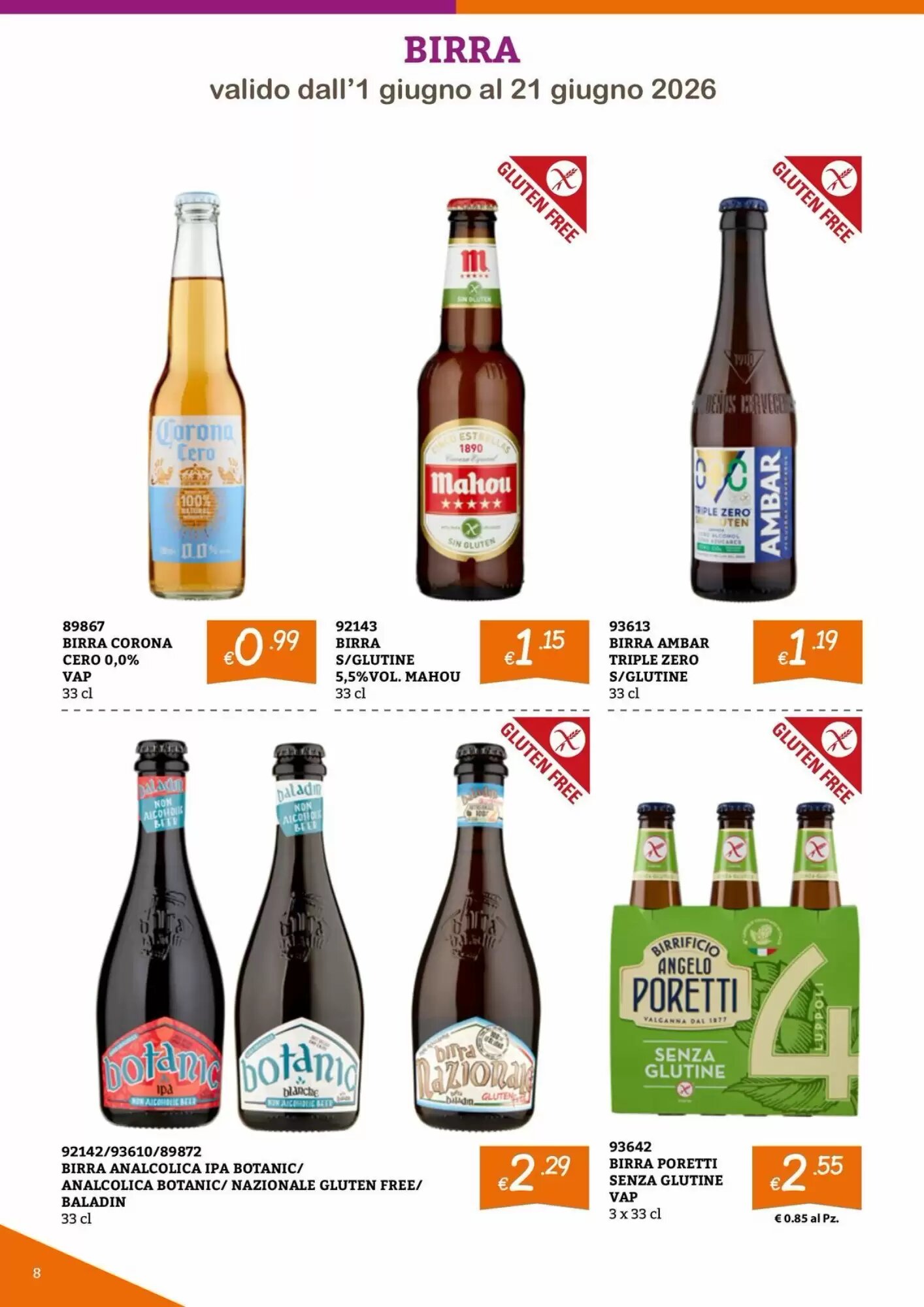 Volantino promozionale Zona  valide dal 01/06/2026 - Pagina 8.