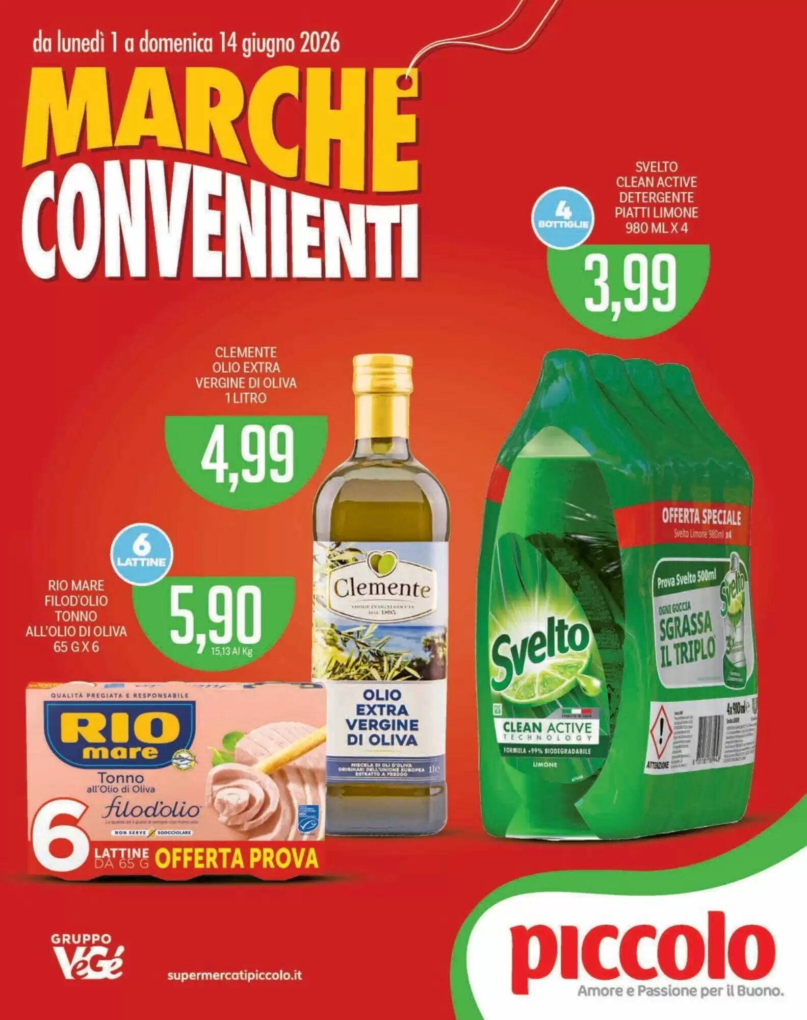 Volantino promozionale Supermercati Piccolo  valide dal 01/06/2026 - Pagina 1.