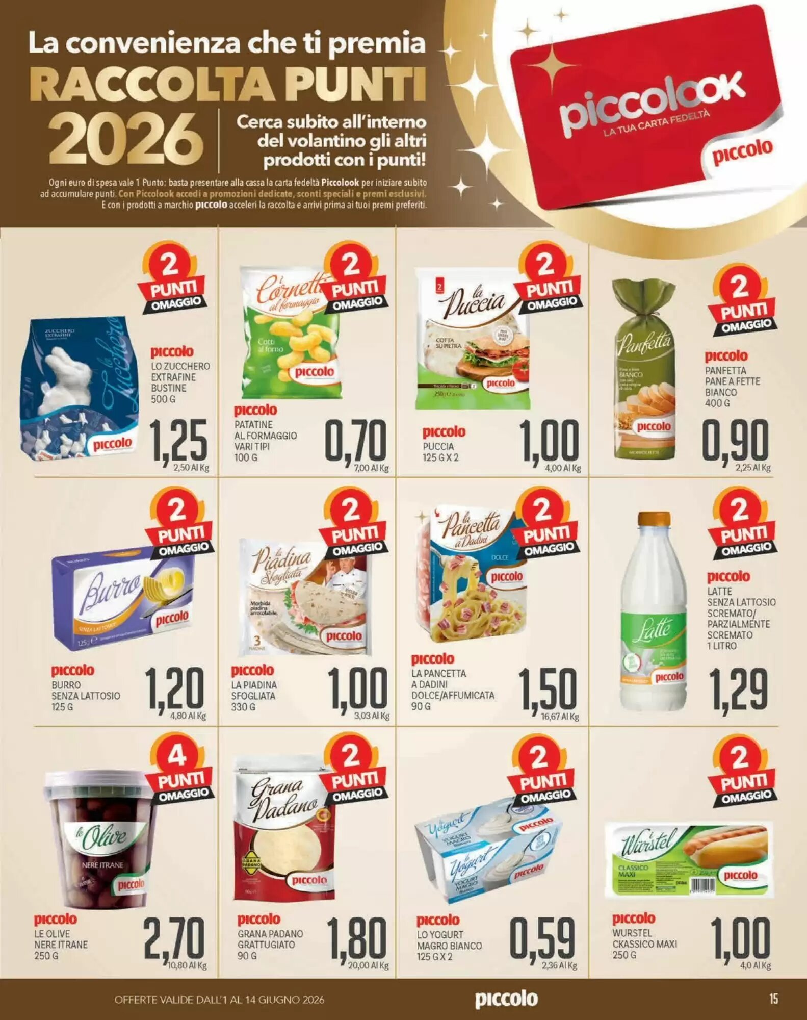 Volantino promozionale Supermercati Piccolo  valide dal 01/06/2026 - Pagina 15.