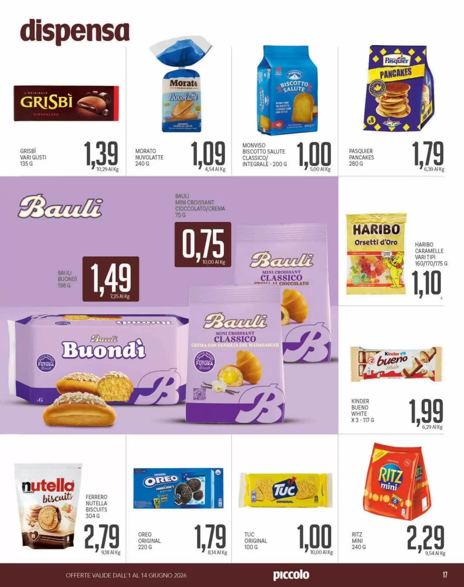 Volantino promozionale Supermercati Piccolo  valide dal 01/06/2026 - Pagina 17.