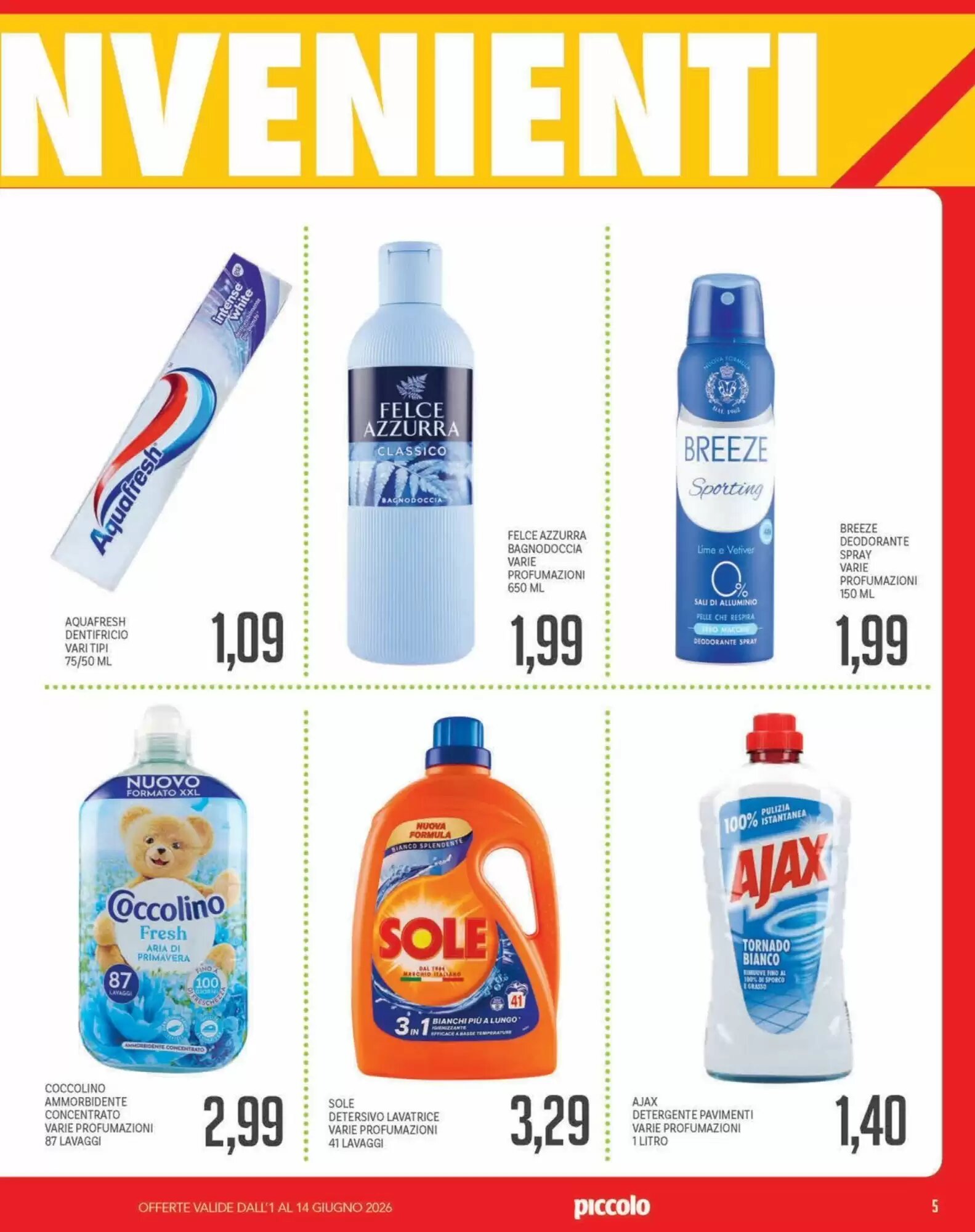Volantino promozionale Supermercati Piccolo  valide dal 01/06/2026 - Pagina 5.