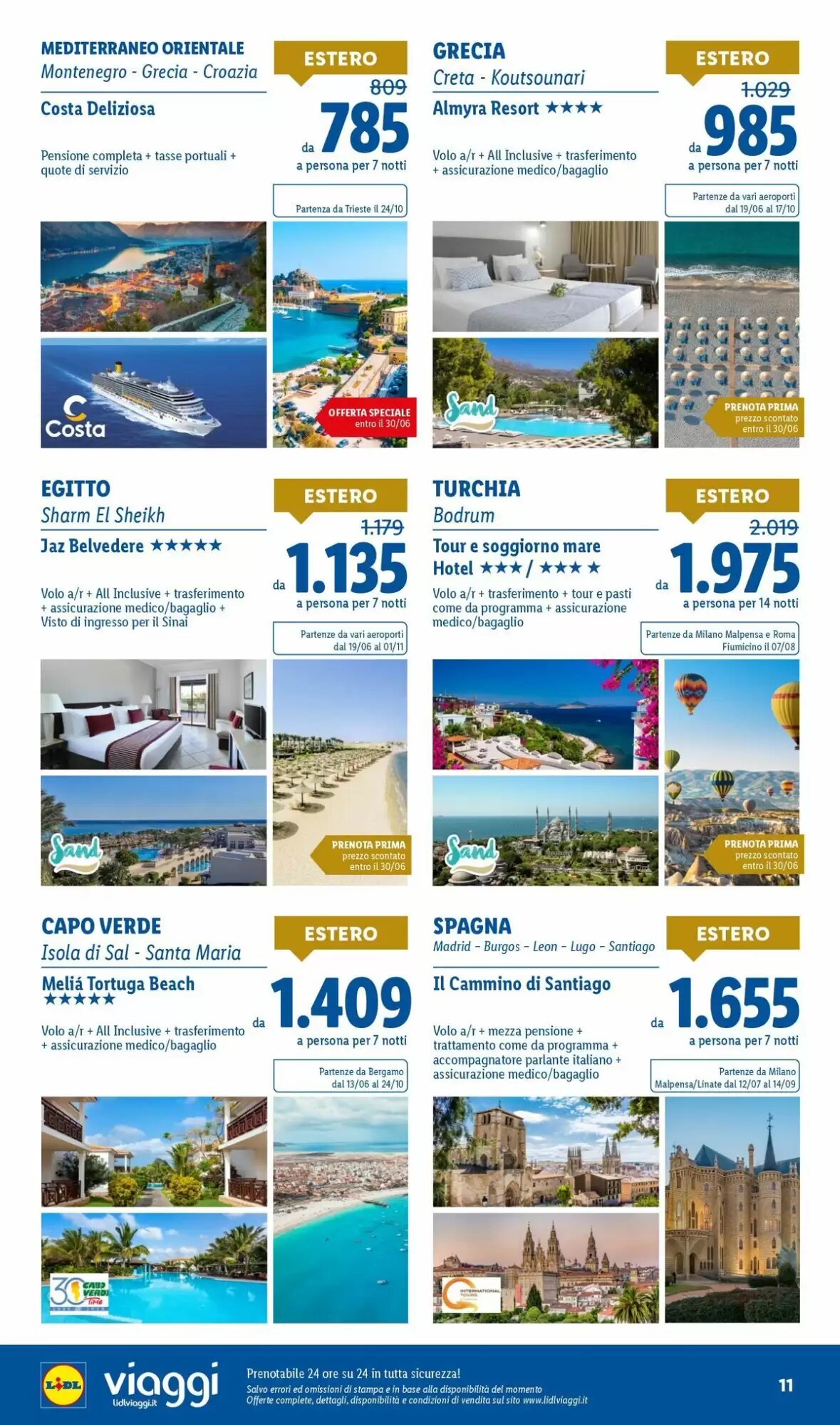 Volantino promozionale Lidl Viaggi  valide dal 01/06/2026 - Pagina 11.