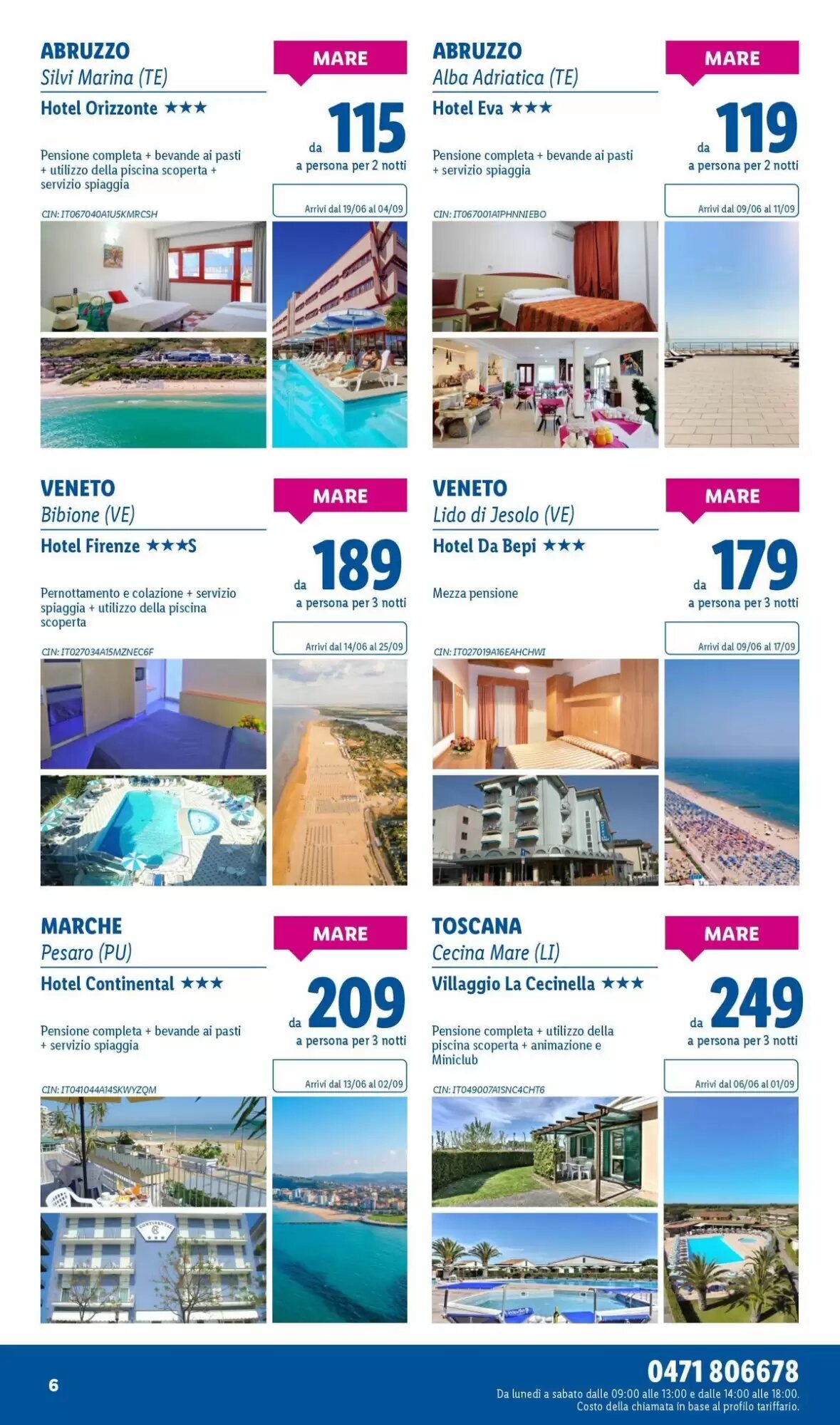 Volantino promozionale Lidl Viaggi  valide dal 01/06/2026 - Pagina 6.