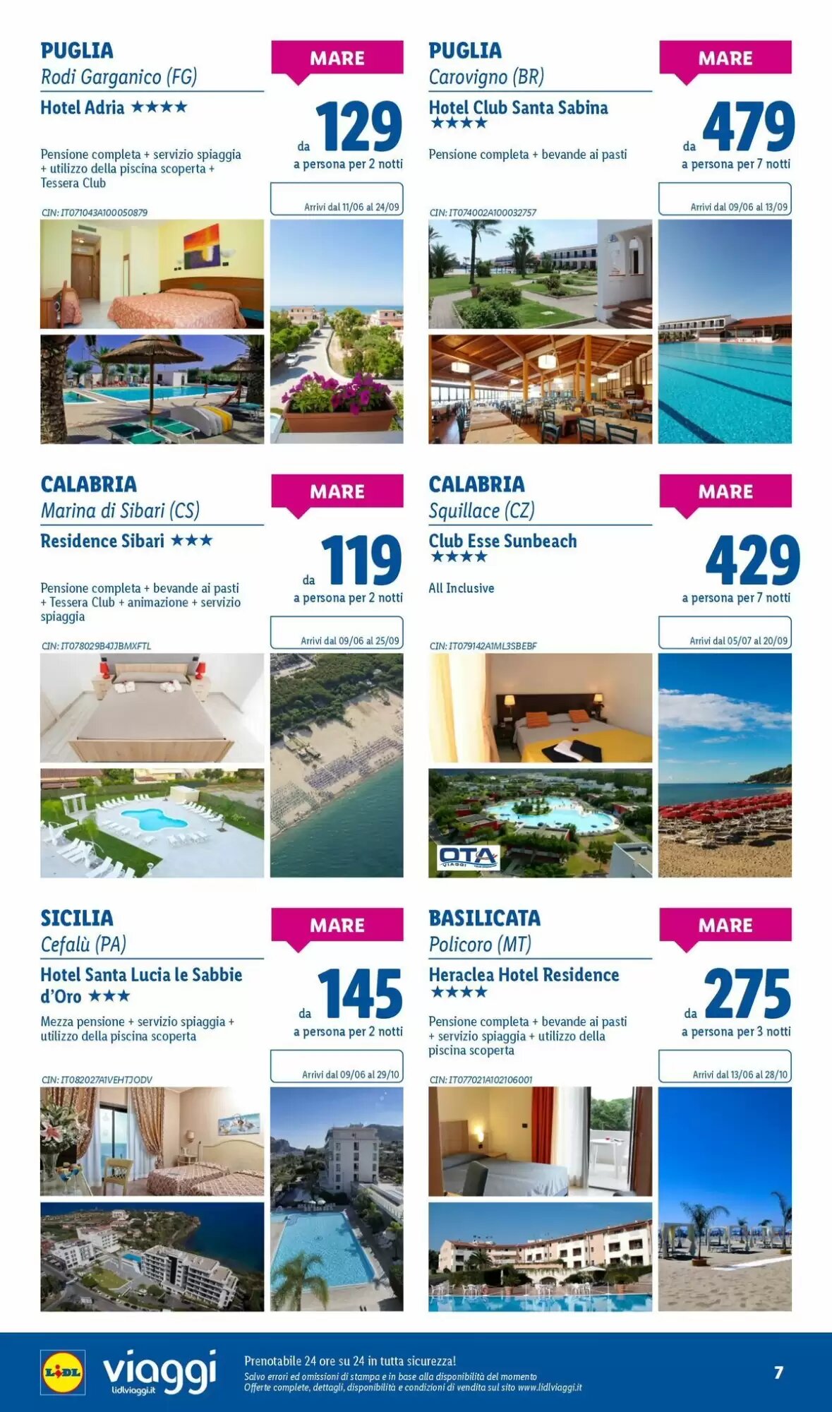 Volantino promozionale Lidl Viaggi  valide dal 01/06/2026 - Pagina 7.