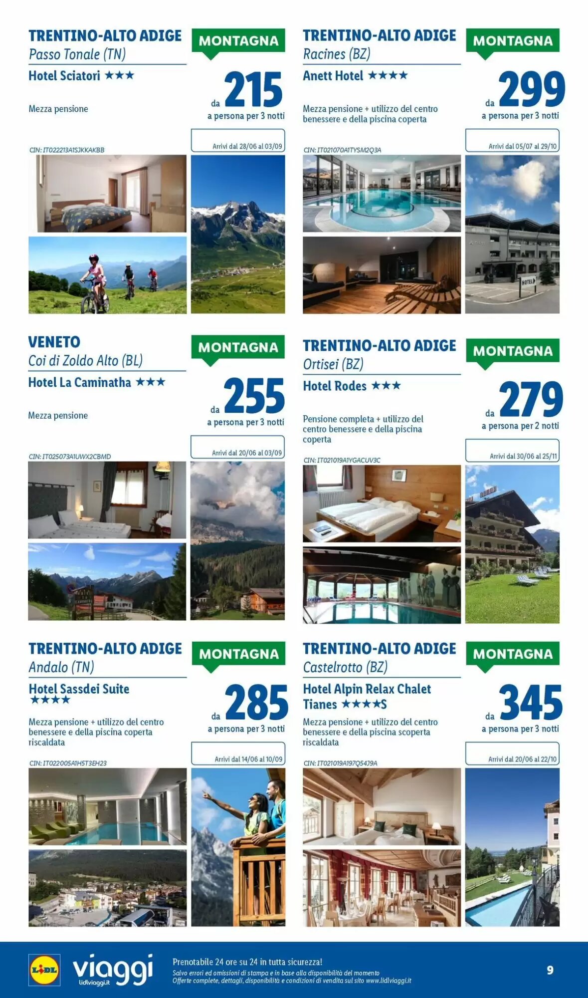 Volantino promozionale Lidl Viaggi  valide dal 01/06/2026 - Pagina 9.
