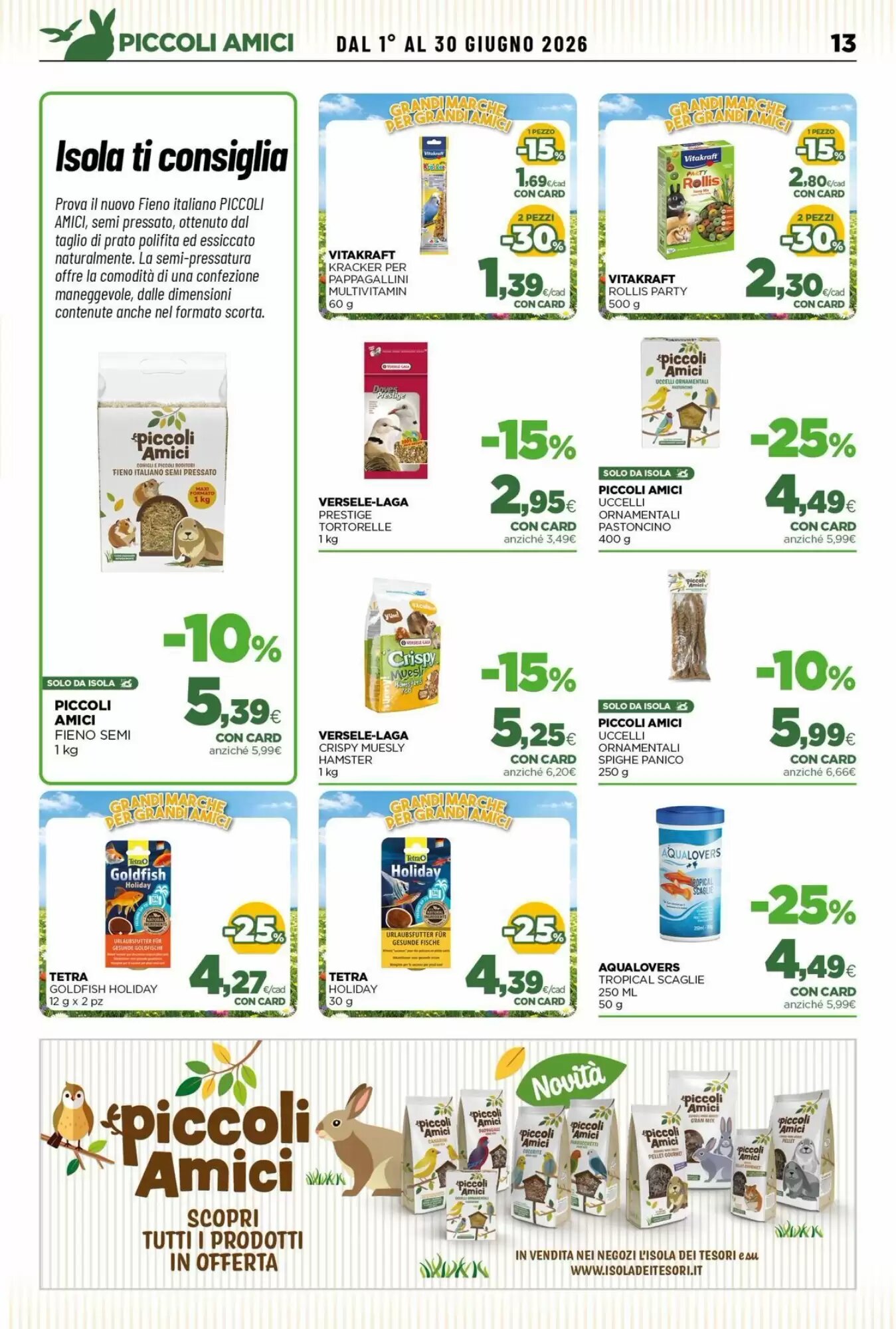 Volantino promozionale L´Isola dei Tesori  valide dal 01/06/2026 - Pagina 13.