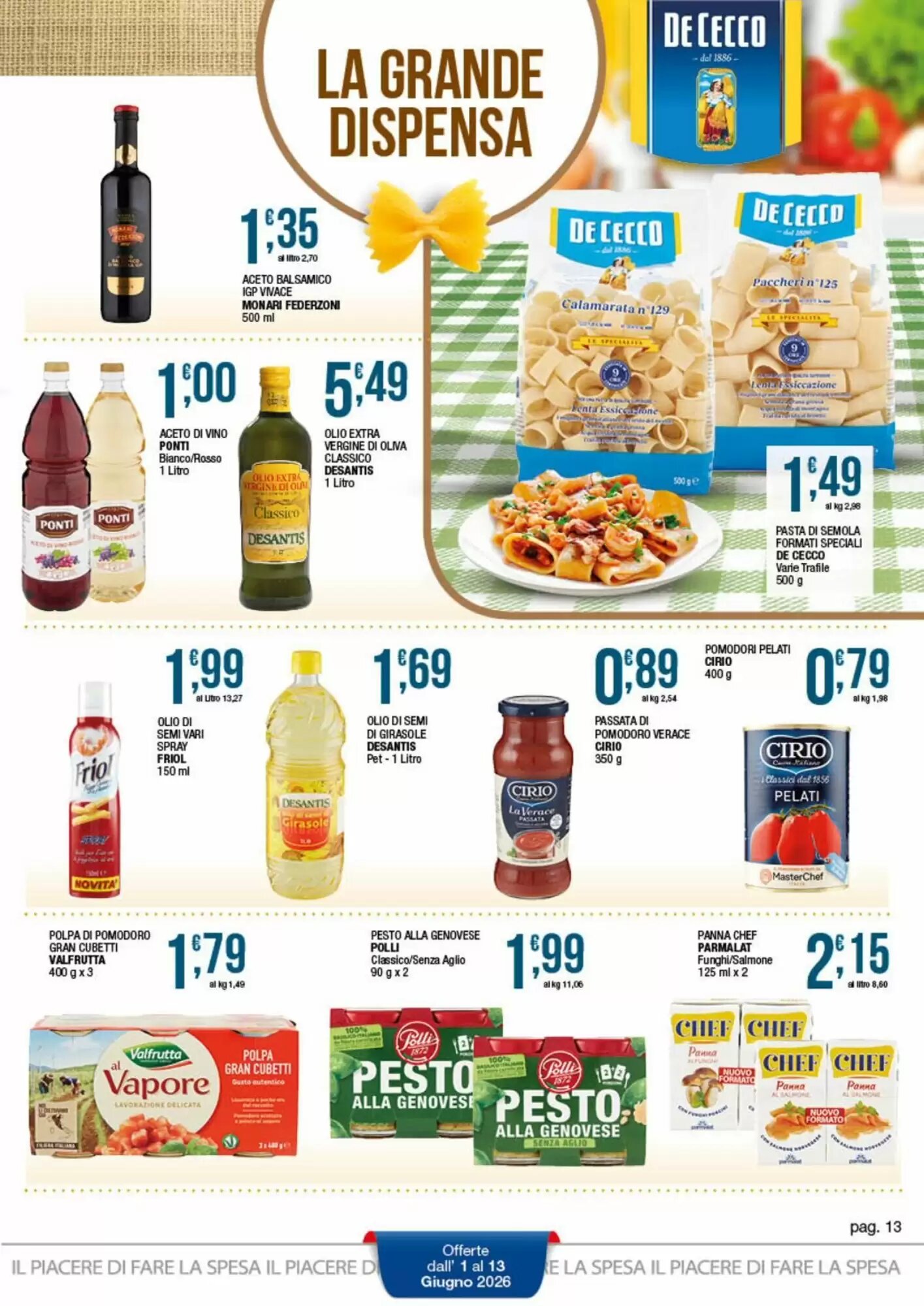Volantino promozionale Sidis  valide dal 01/06/2026 - Pagina 13.