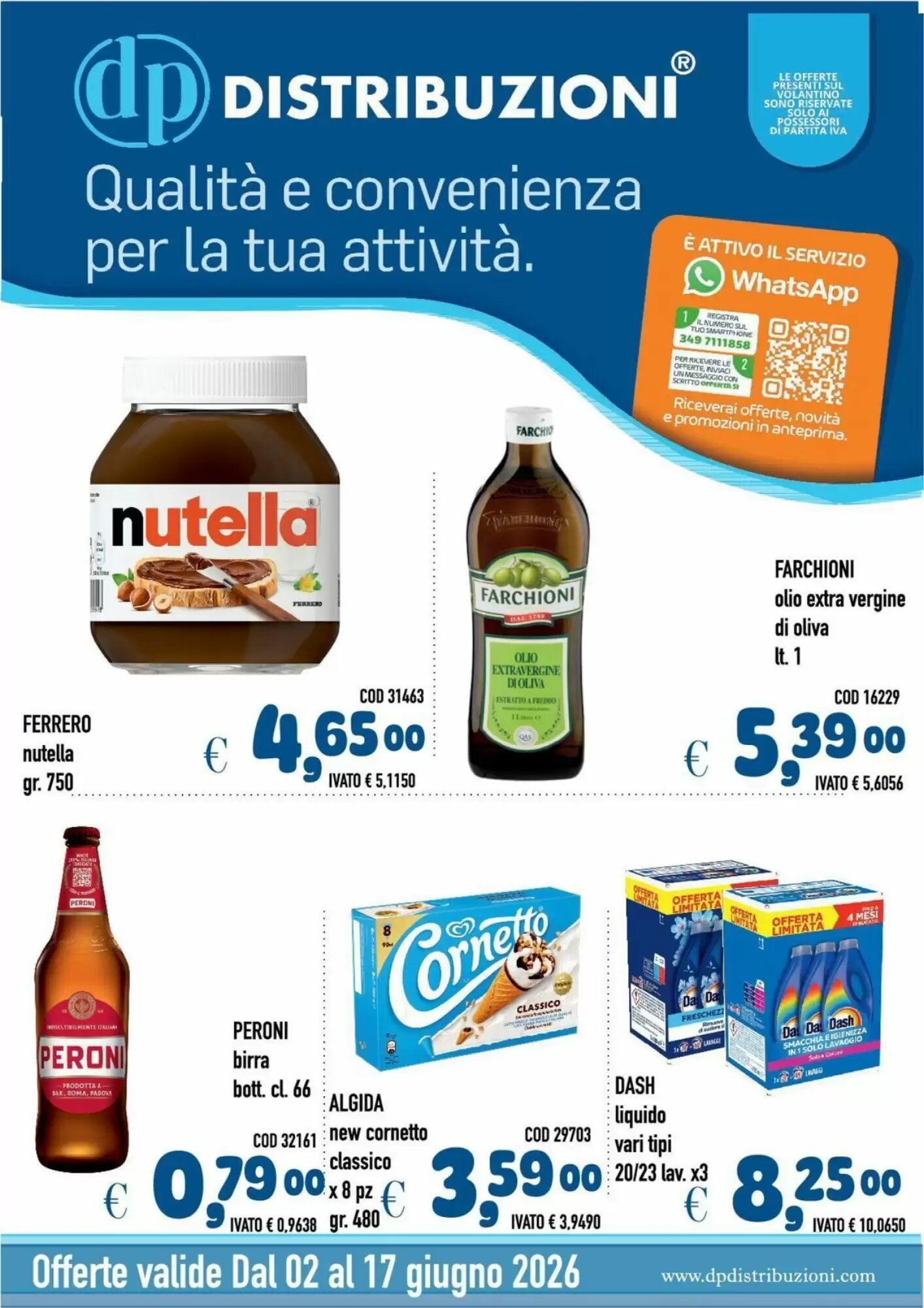 Volantino promozionale Del Prete Distribuzioni  valide dal 02/06/2026 - Pagina 1.