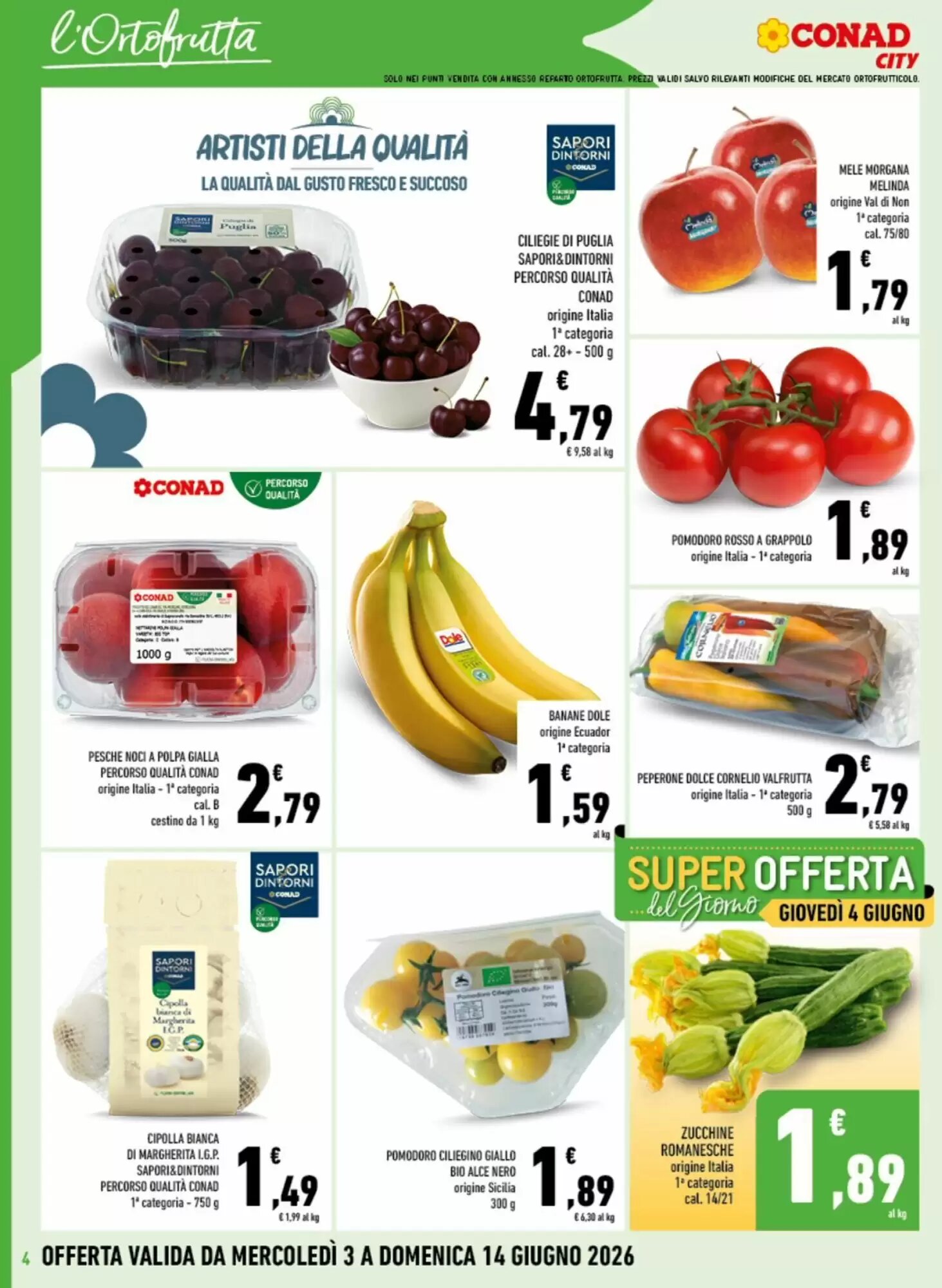 Volantino promozionale Conad City  valide dal 03/06/2026 - Pagina 4.