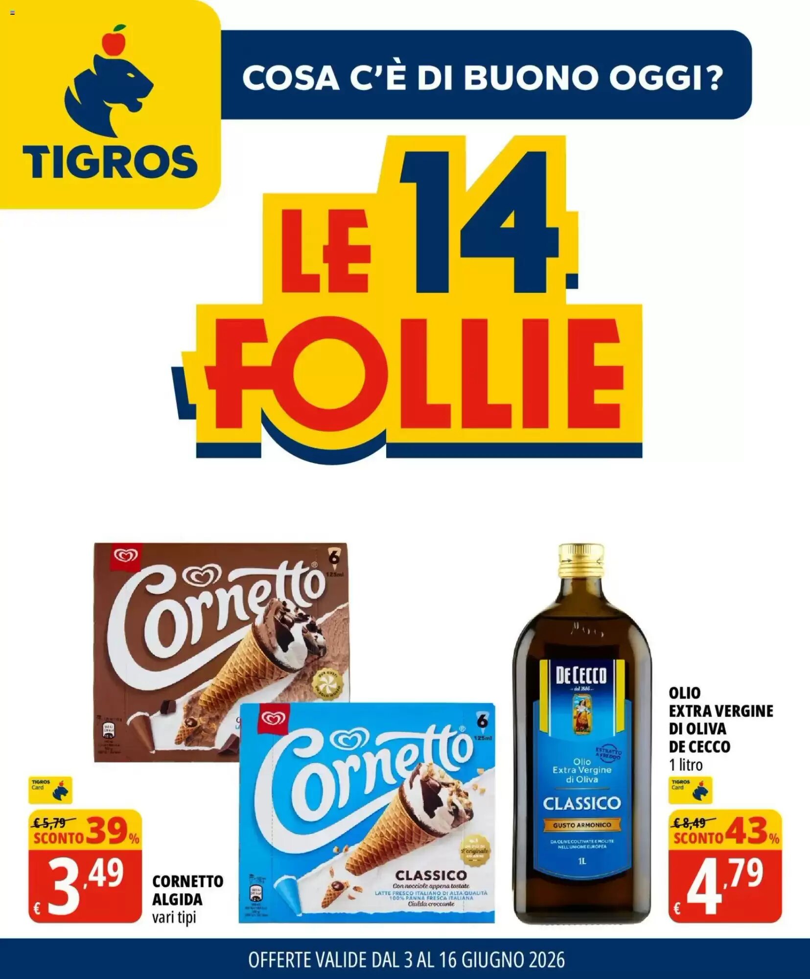 Volantino promozionale Tigros  valide dal 03/06/2026 - Pagina 1.
