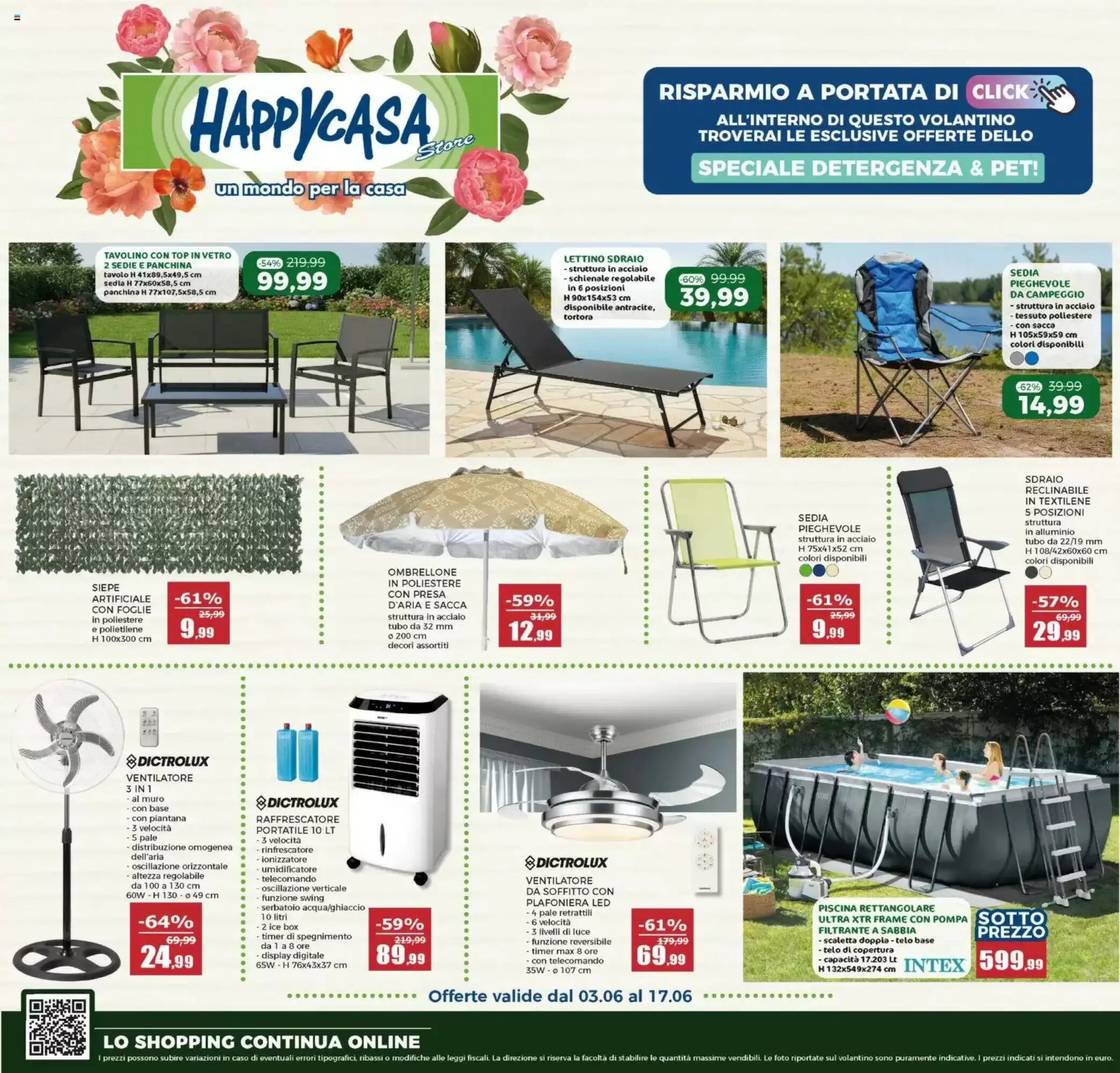 Volantino promozionale Happy Casa  valide dal 03/06/2026 - Pagina 1.