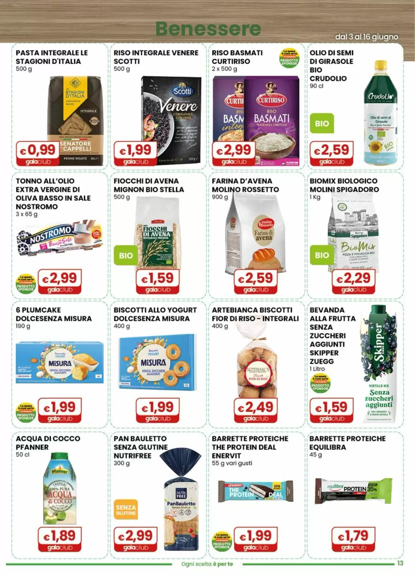 Volantino promozionale Gala Supermercati  valide dal 03/06/2026 - Pagina 13.