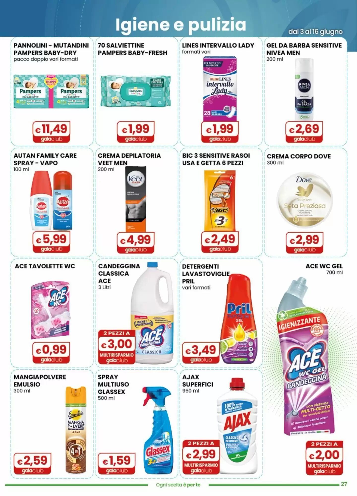 Volantino promozionale Gala Supermercati  valide dal 03/06/2026 - Pagina 27.