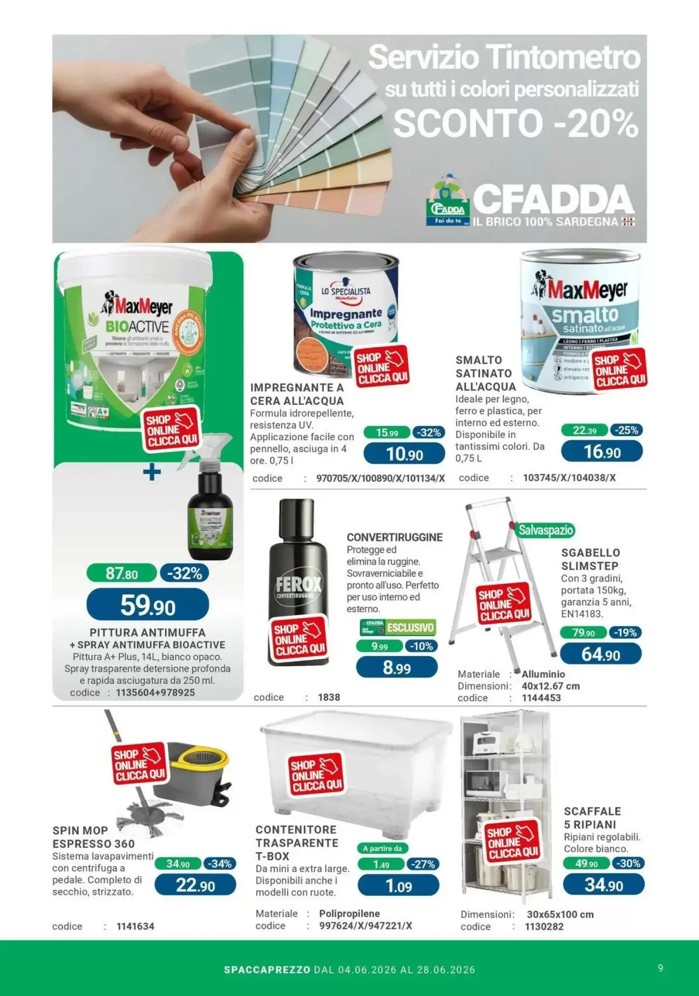 Volantino promozionale Cfadda  valide dal 03/06/2026 - Pagina 9.