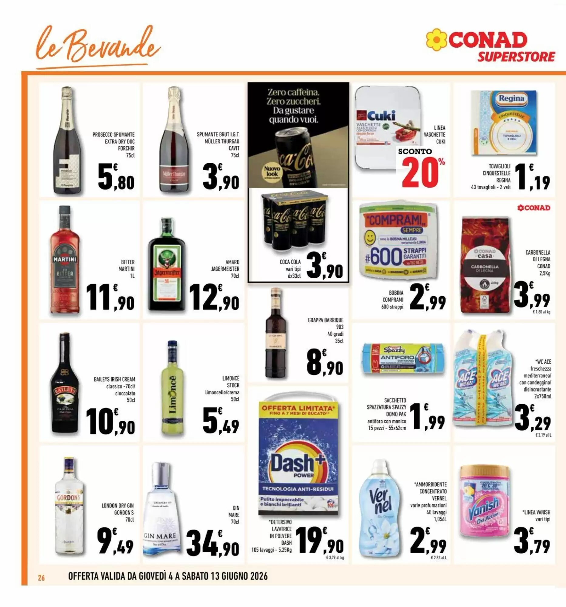 Volantino promozionale Conad Superstore  valide dal 04/06/2026 - Pagina 26.