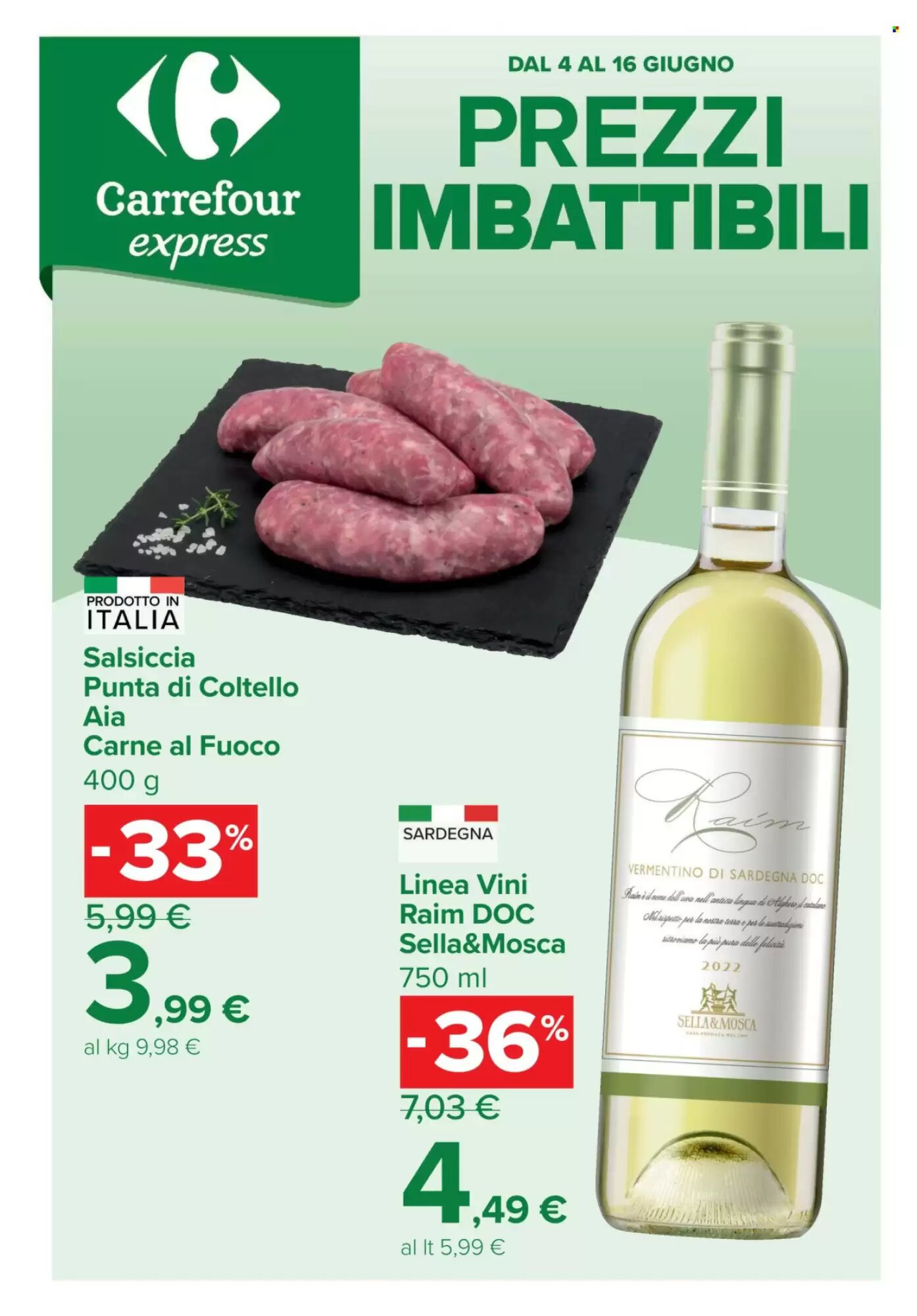 Volantino promozionale Carrefour Express  valide dal 04/06/2026 - Pagina 1.