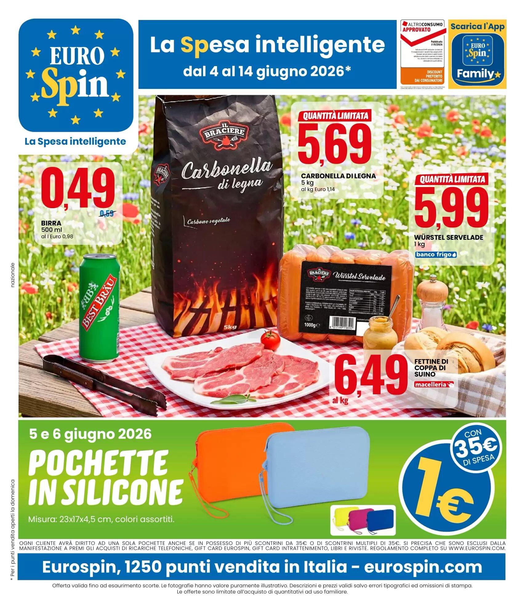 Volantino promozionale Eurospin  valide dal 04/06/2026 - Pagina 1.