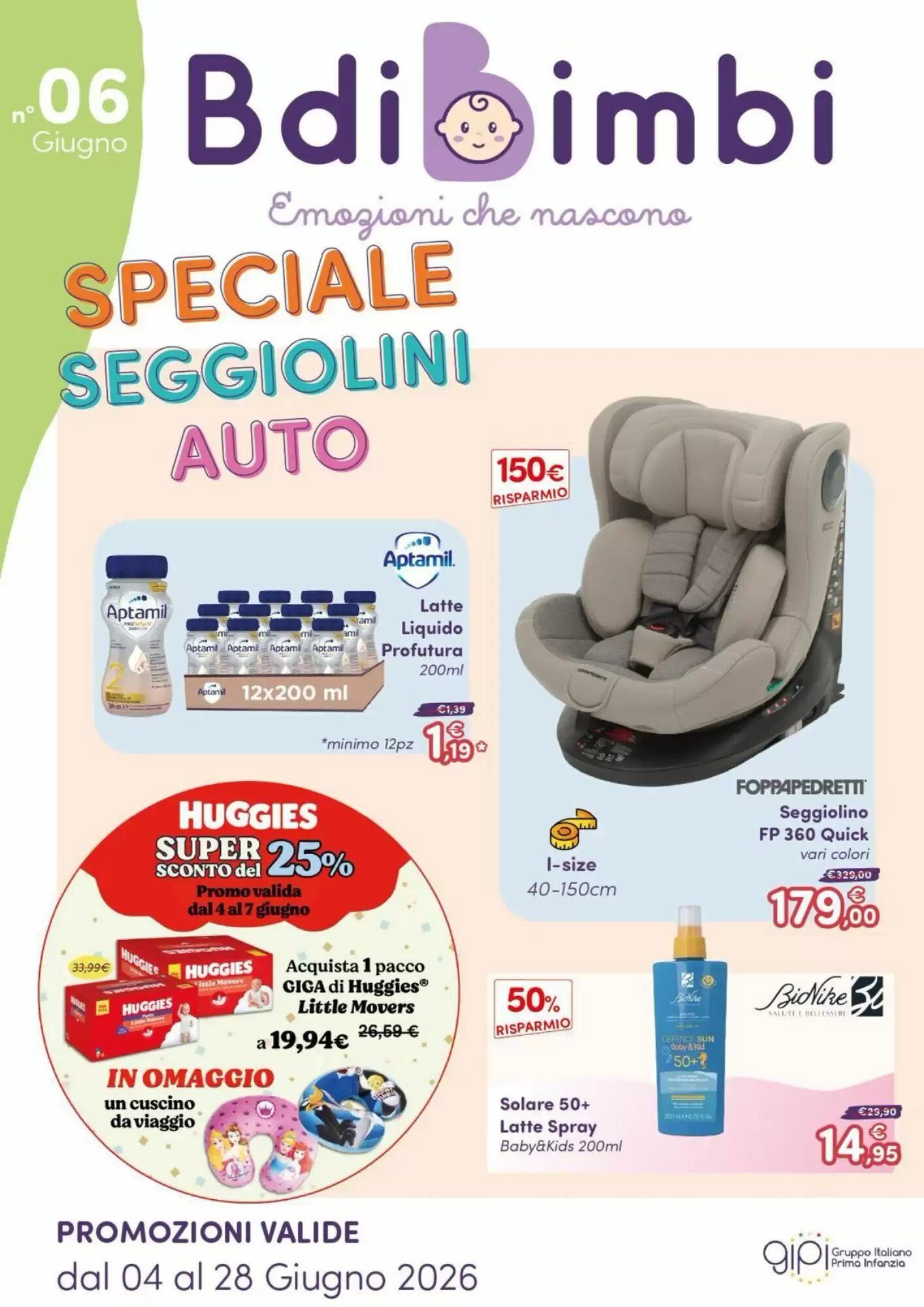Volantino promozionale B di Bimbi valide dal 04/06/2026 - Pagina 1.