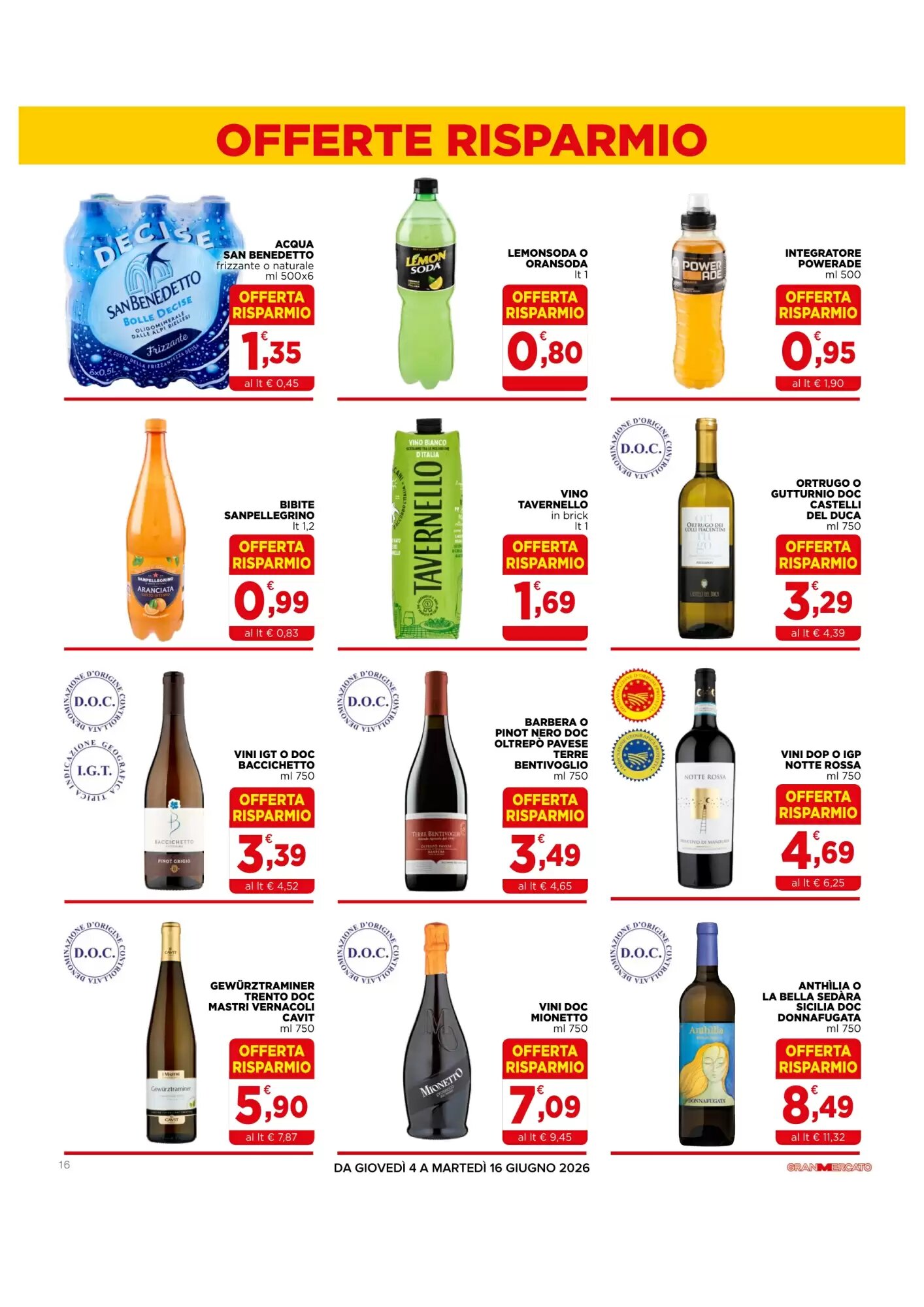Volantino promozionale Gran mercato  valide dal 04/06/2026 - Pagina 16.