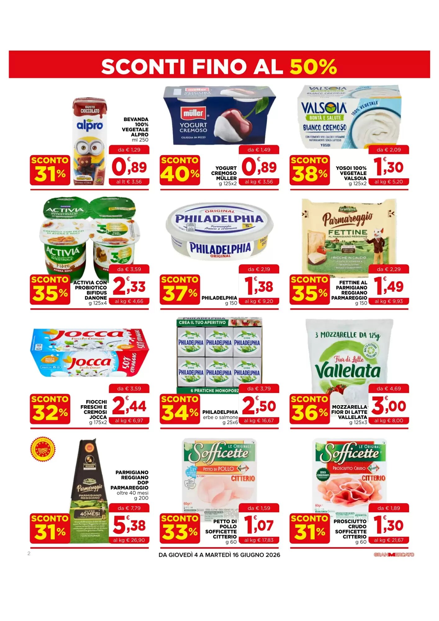Volantino promozionale Gran mercato  valide dal 04/06/2026 - Pagina 2.