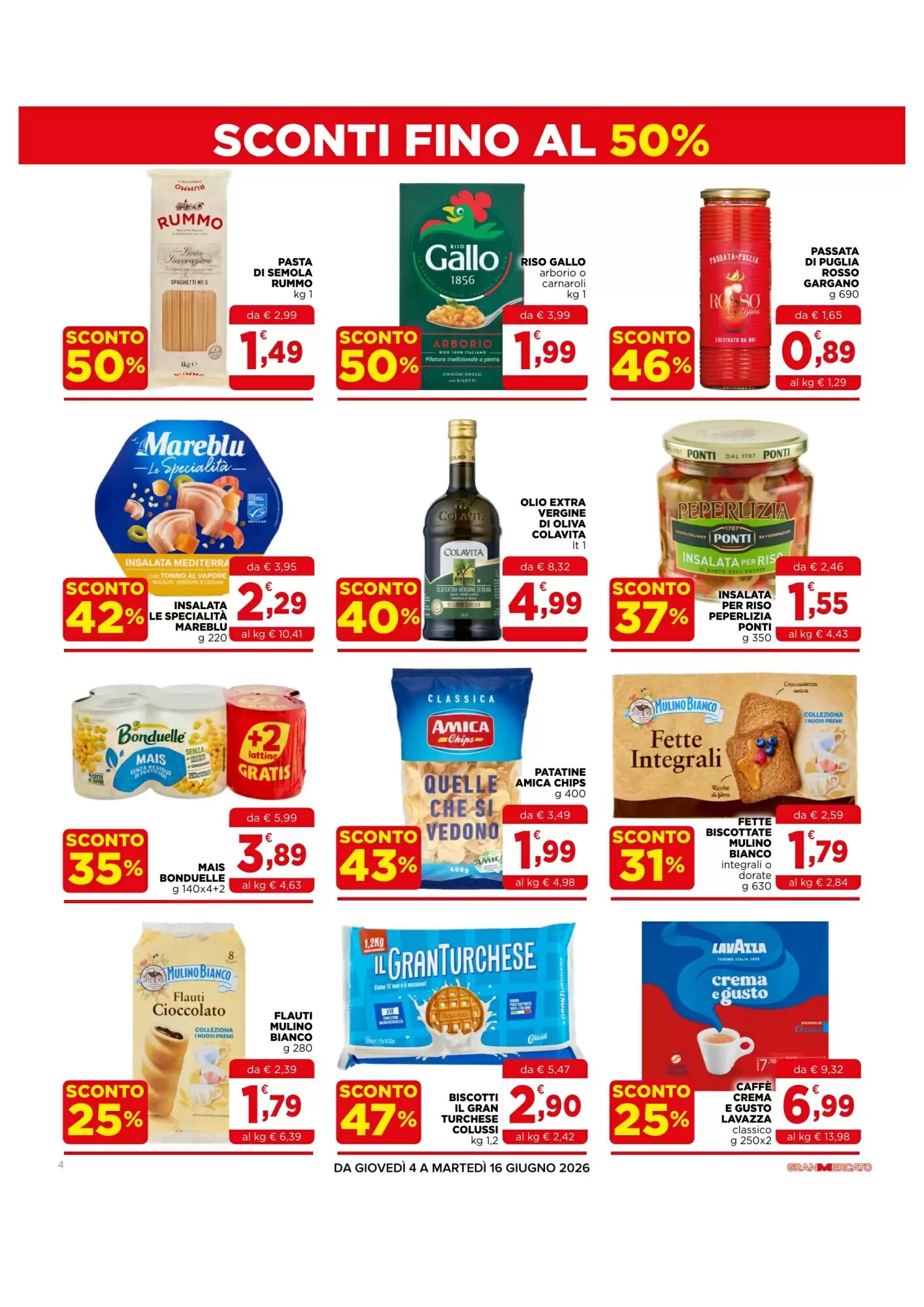 Volantino promozionale Gran mercato  valide dal 04/06/2026 - Pagina 4.