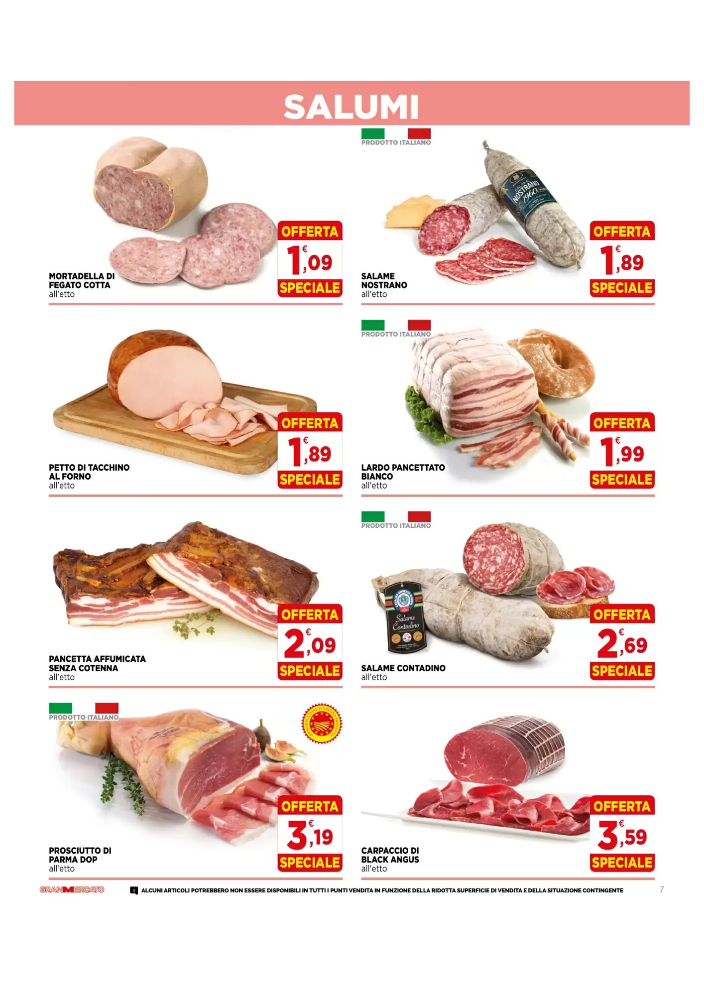 Volantino promozionale Gran mercato  valide dal 04/06/2026 - Pagina 7.