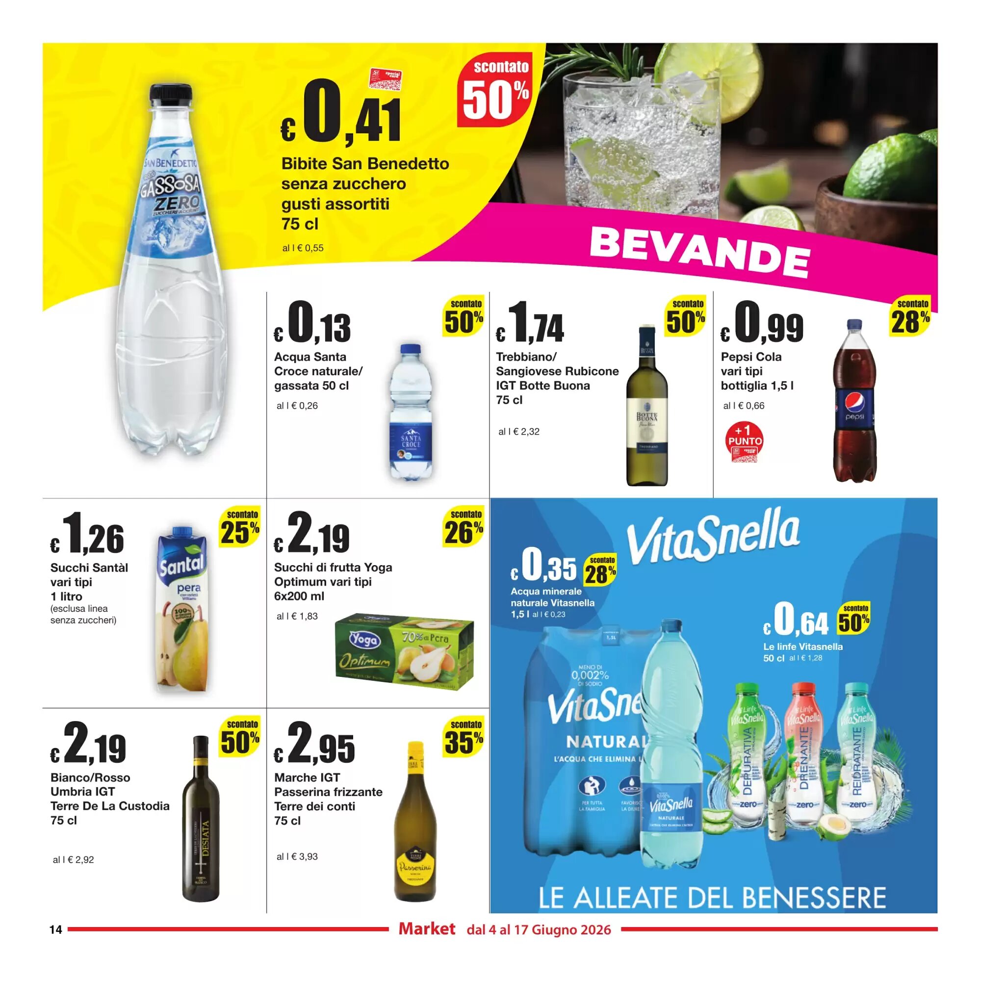 Volantino promozionale Sì con te  valide dal 04/06/2026 - Pagina 14.