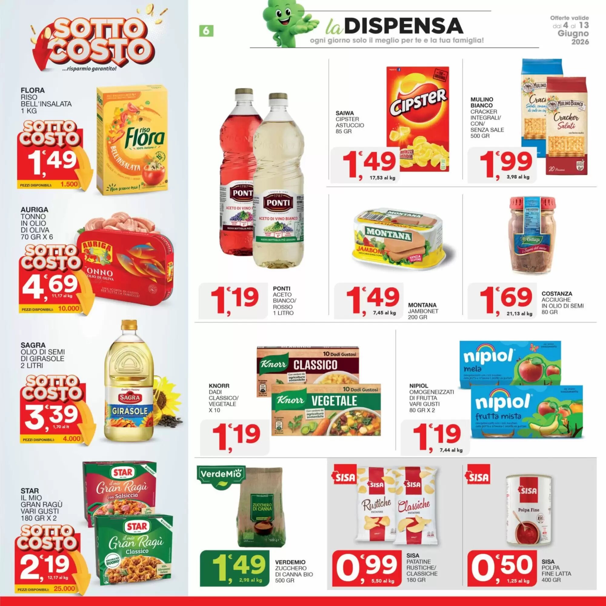Volantino promozionale Quick Sisa  valide dal 04/06/2026 - Pagina 6.