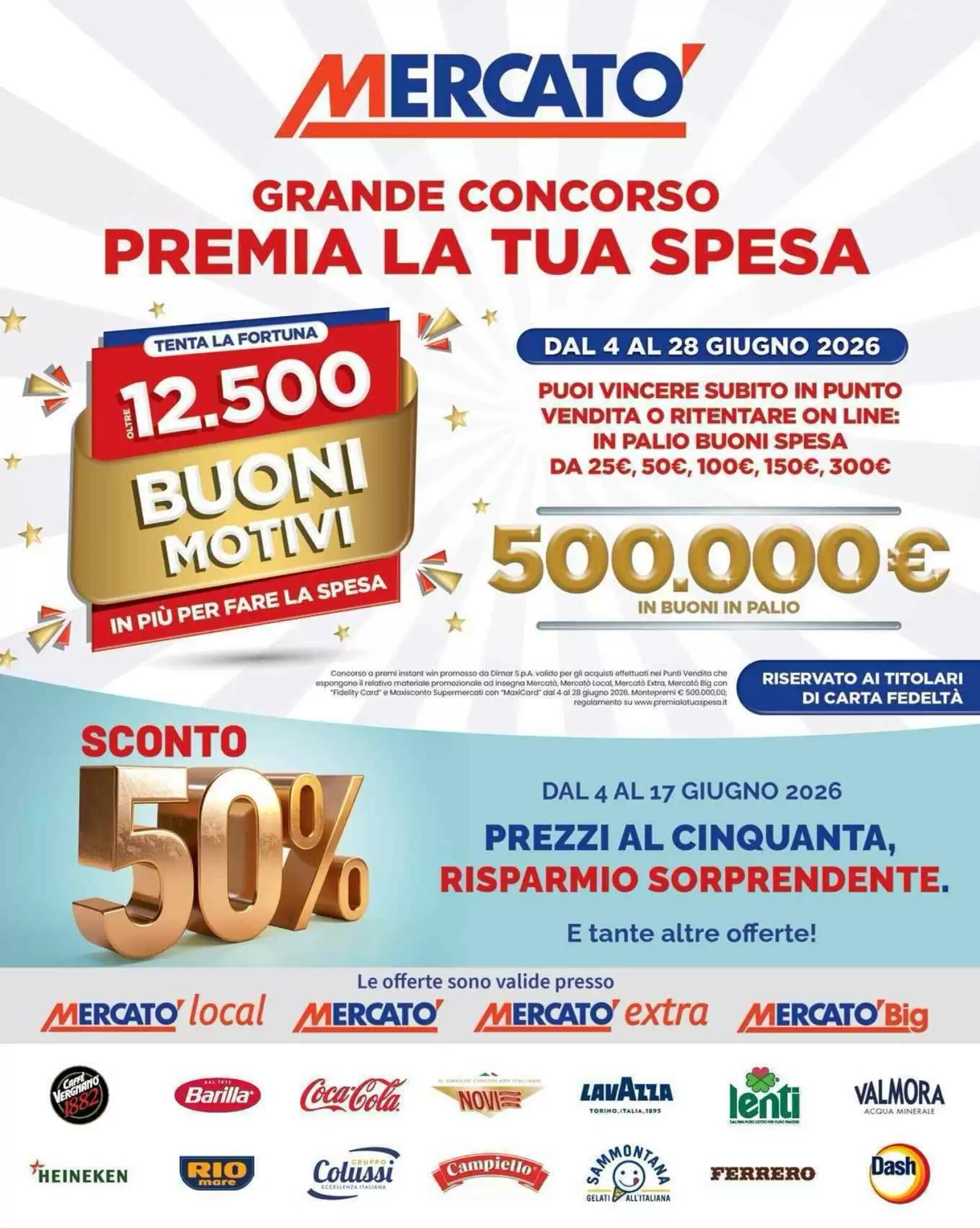 Volantino promozionale Mercatò  valide dal 04/06/2026 - Pagina 1.