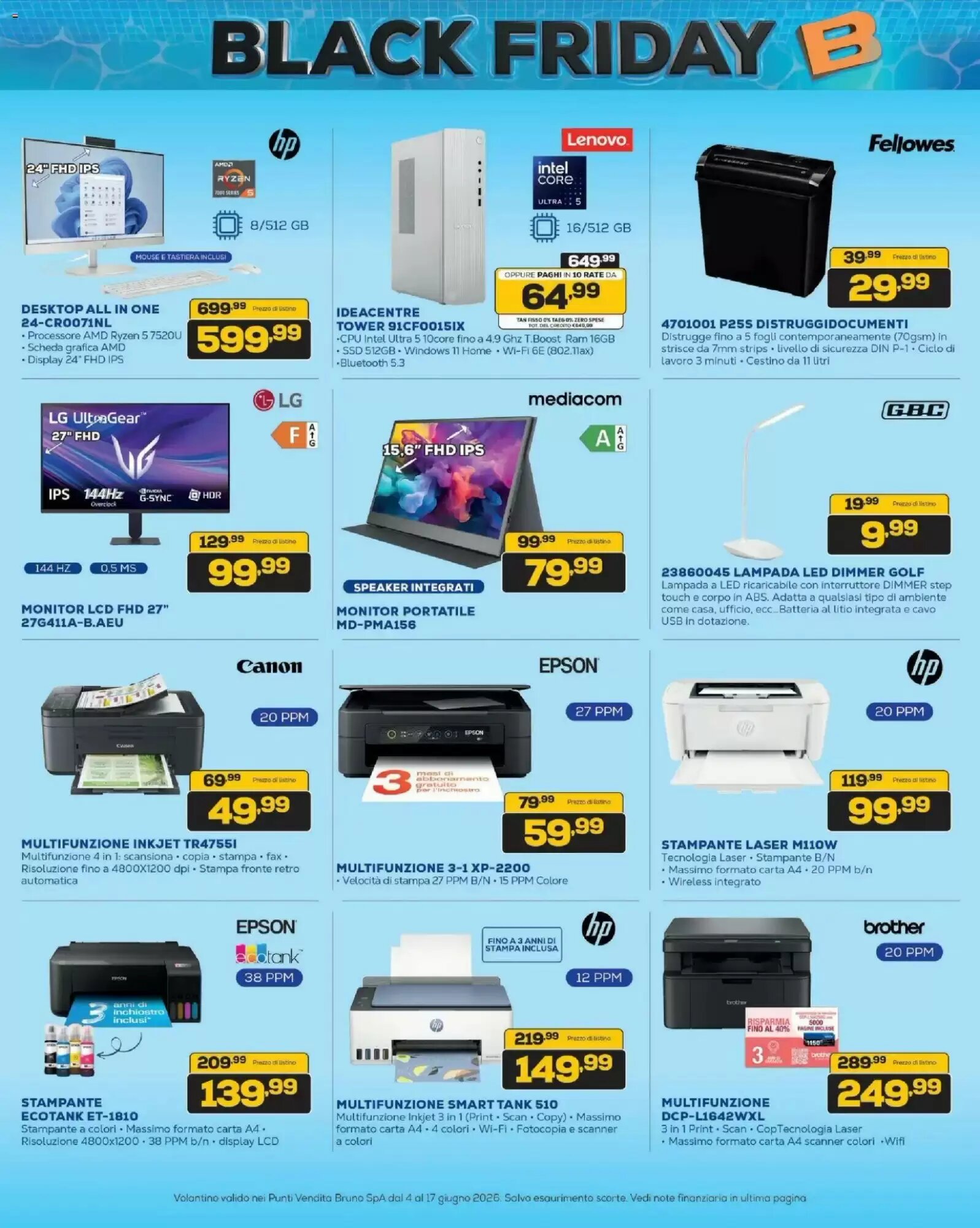 Volantino promozionale Euronics Bruno  valide dal 04/06/2026 - Pagina 20.