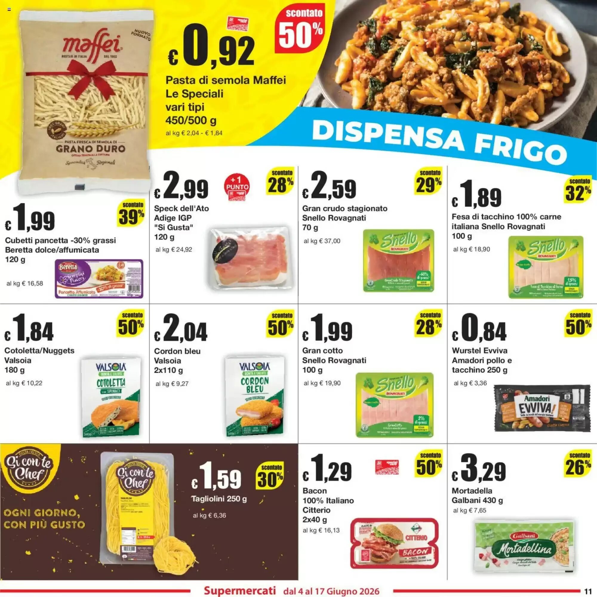 Volantino promozionale Sì con te  valide dal 04/06/2026 - Pagina 11.