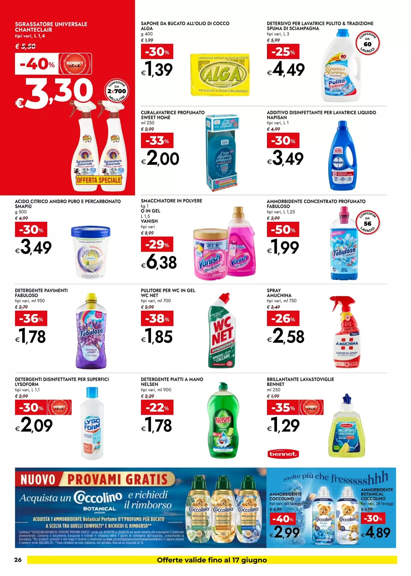 Volantino promozionale Bennet  valide dal 04/06/2026 - Pagina 26.