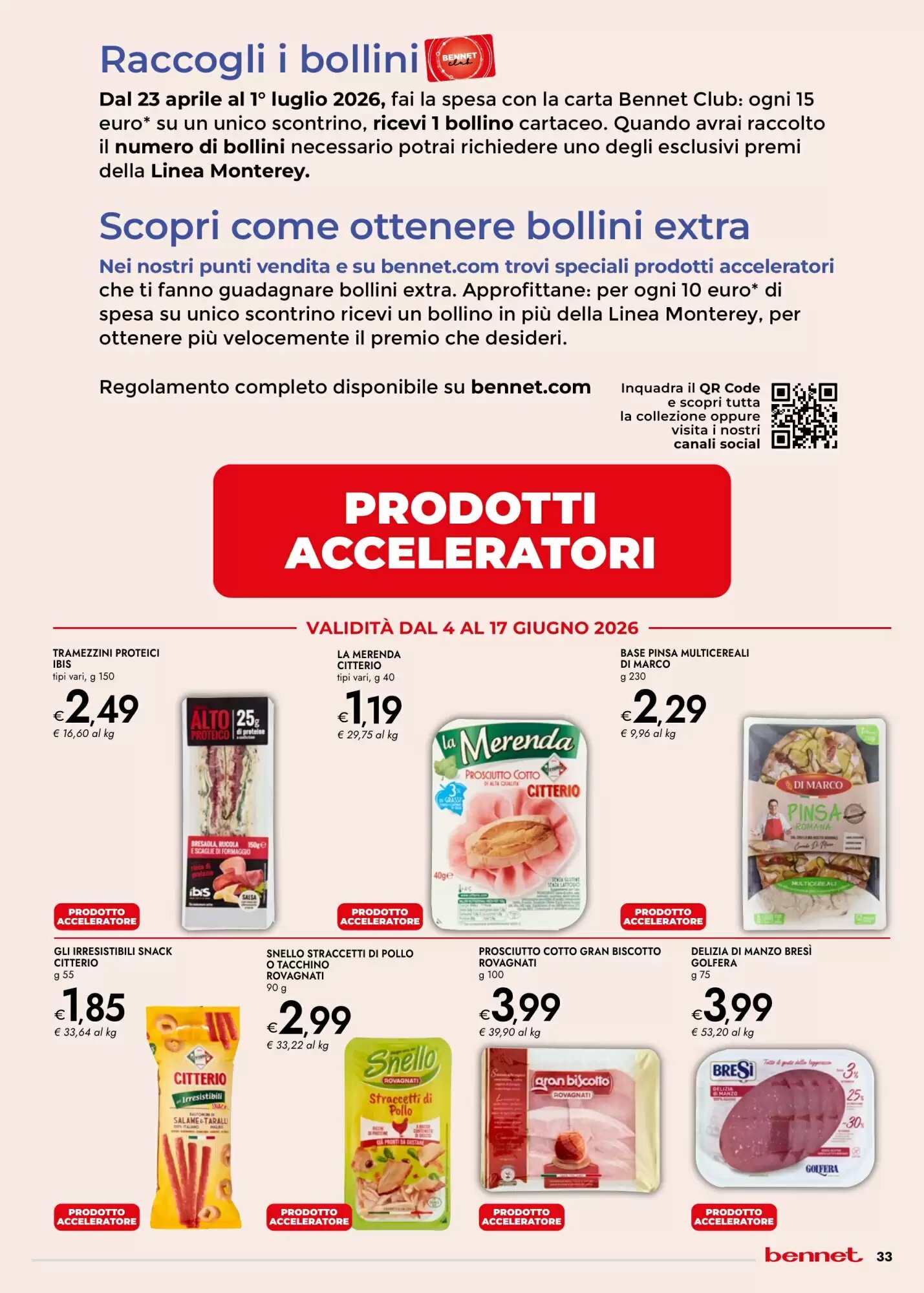 Volantino promozionale Bennet  valide dal 04/06/2026 - Pagina 33.