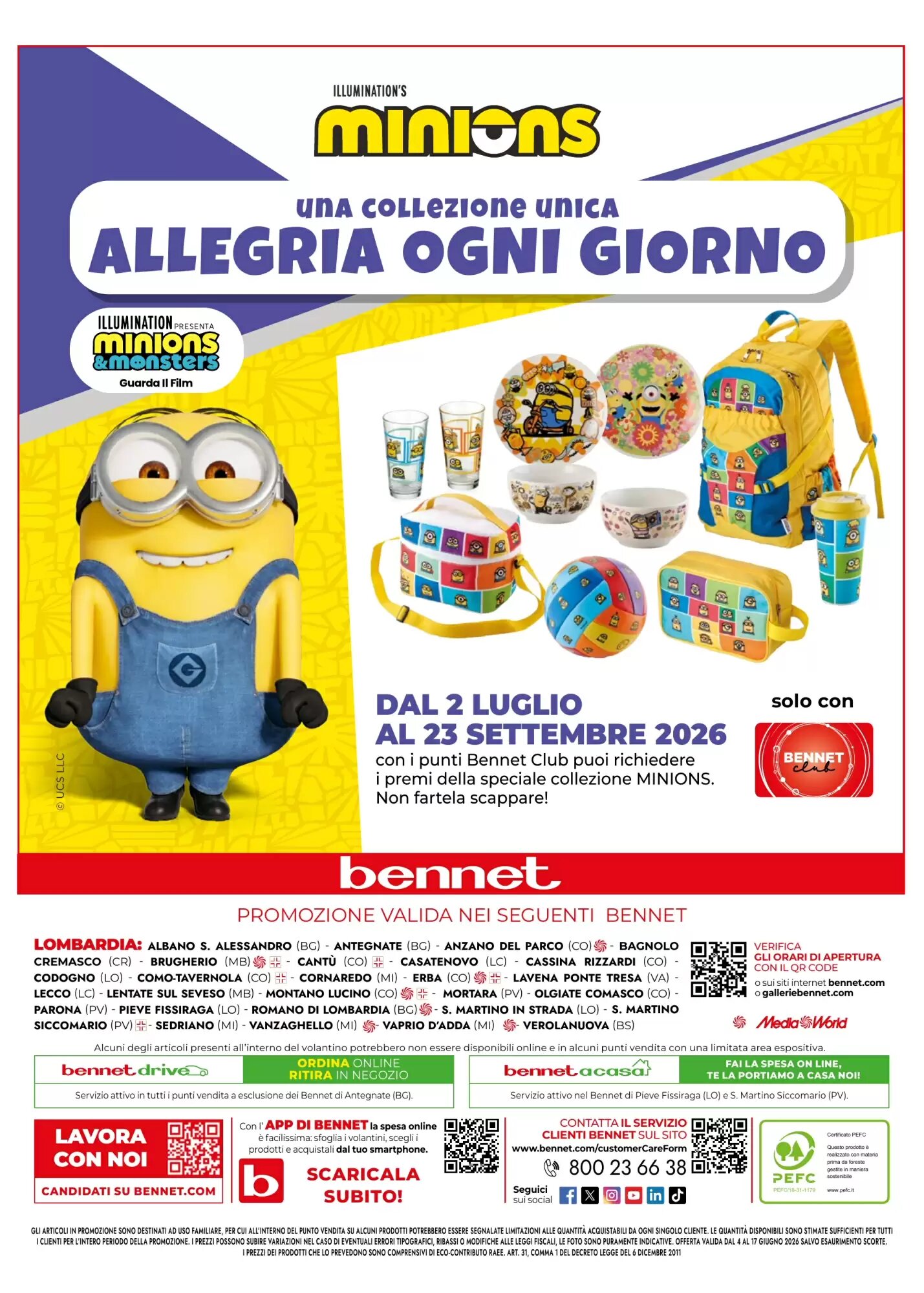 Volantino promozionale Bennet  valide dal 04/06/2026 - Pagina 40.
