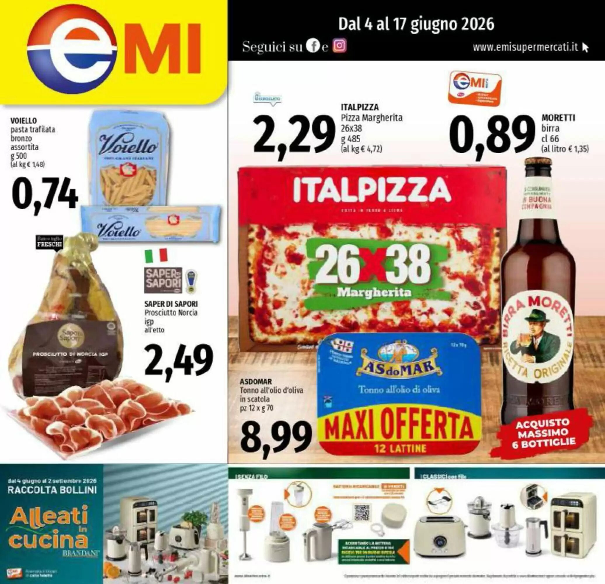 Volantino promozionale Emi Supermercati  valide dal 04/06/2026 - Pagina 1.