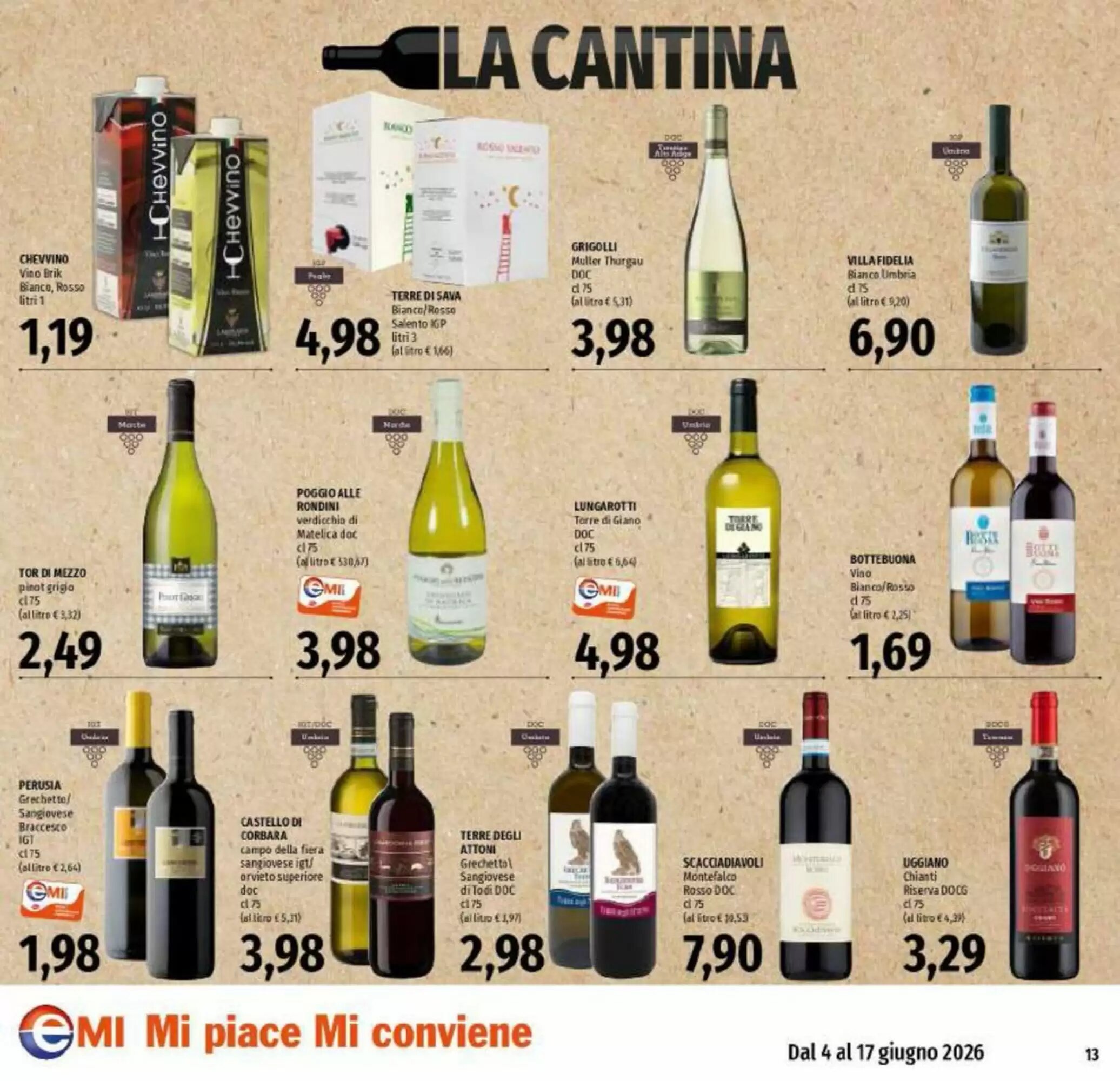 Volantino promozionale Emi Supermercati  valide dal 04/06/2026 - Pagina 13.