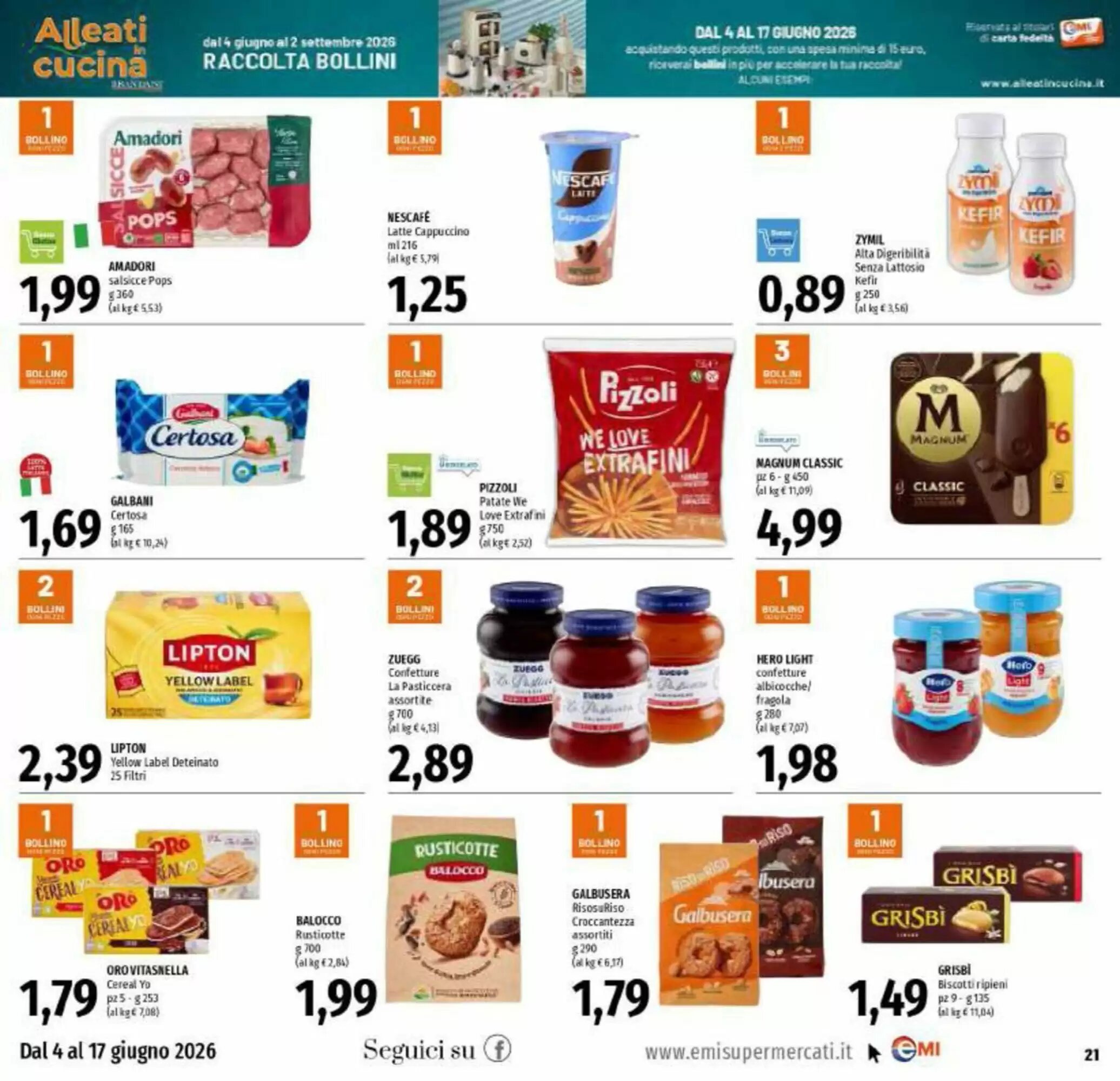 Volantino promozionale Emi Supermercati  valide dal 04/06/2026 - Pagina 21.