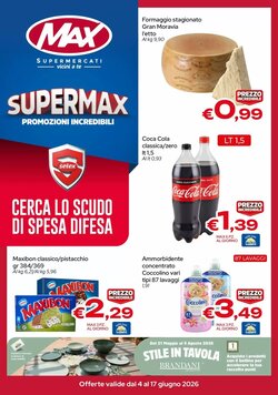 Volantino promozionale MAX Supermercati valide dal 04/06/2026