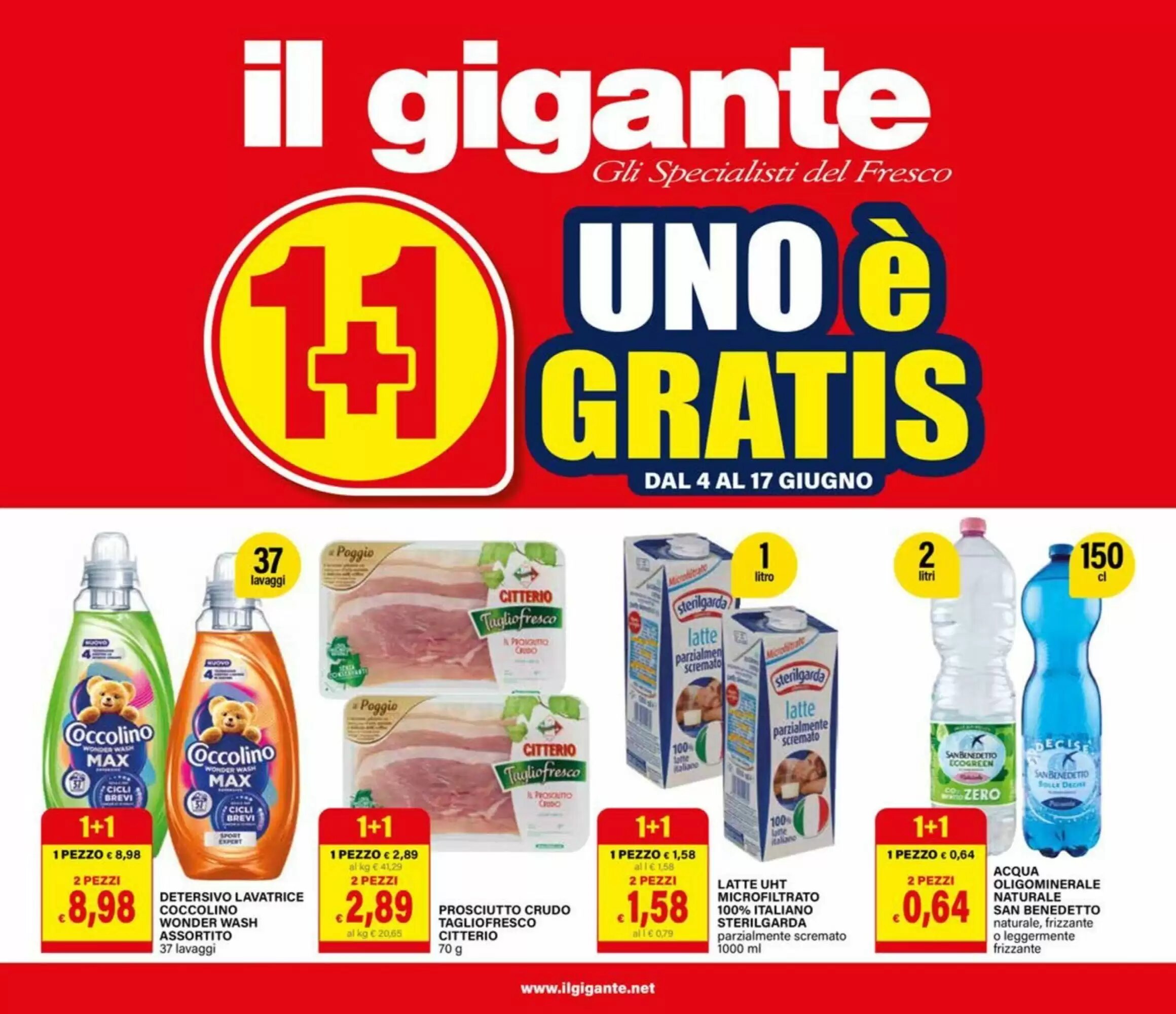 Volantino promozionale Il Gigante  valide dal 04/06/2026 - Pagina 1.