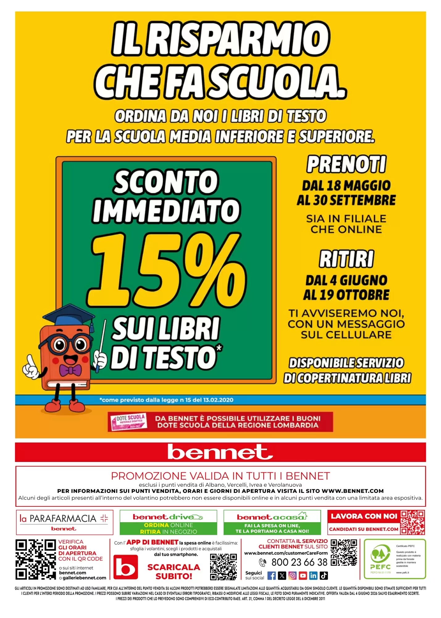 Volantino promozionale Bennet  valide dal 04/06/2026 - Pagina 24.