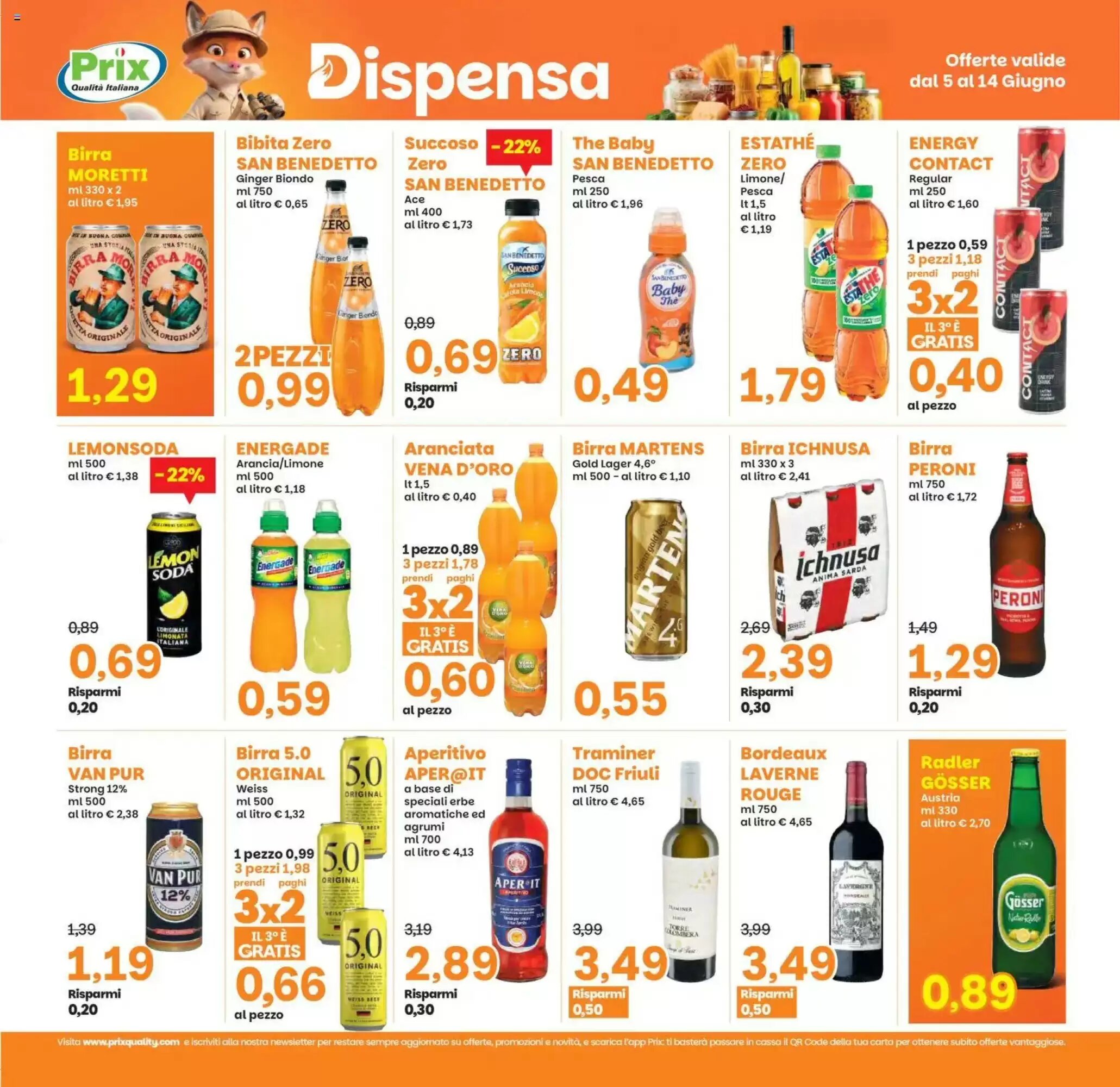 Volantino promozionale Prix Quality  valide dal 05/06/2026 - Pagina 18.