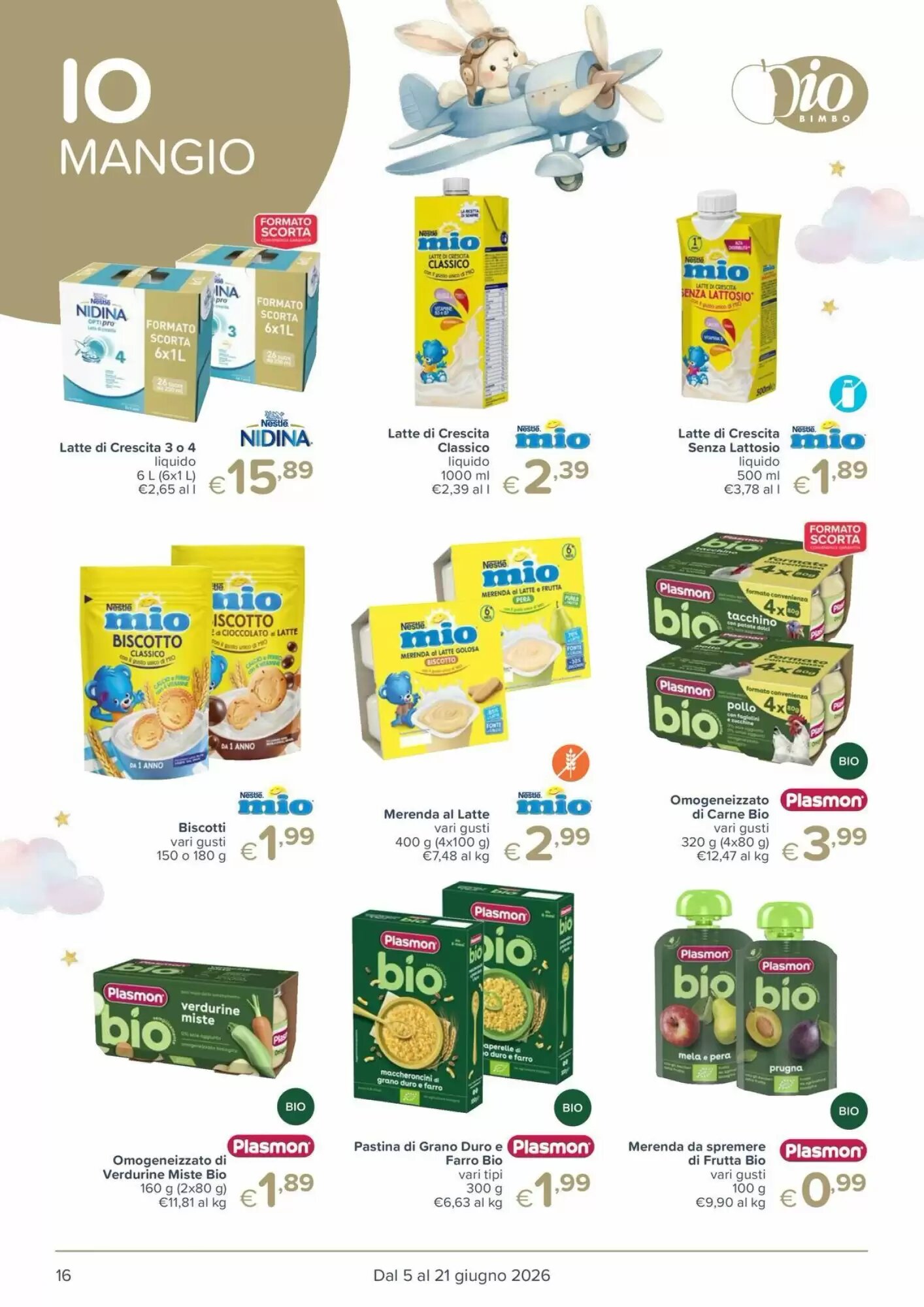 Volantino promozionale Io Bimbo  valide dal 05/06/2026 - Pagina 16.