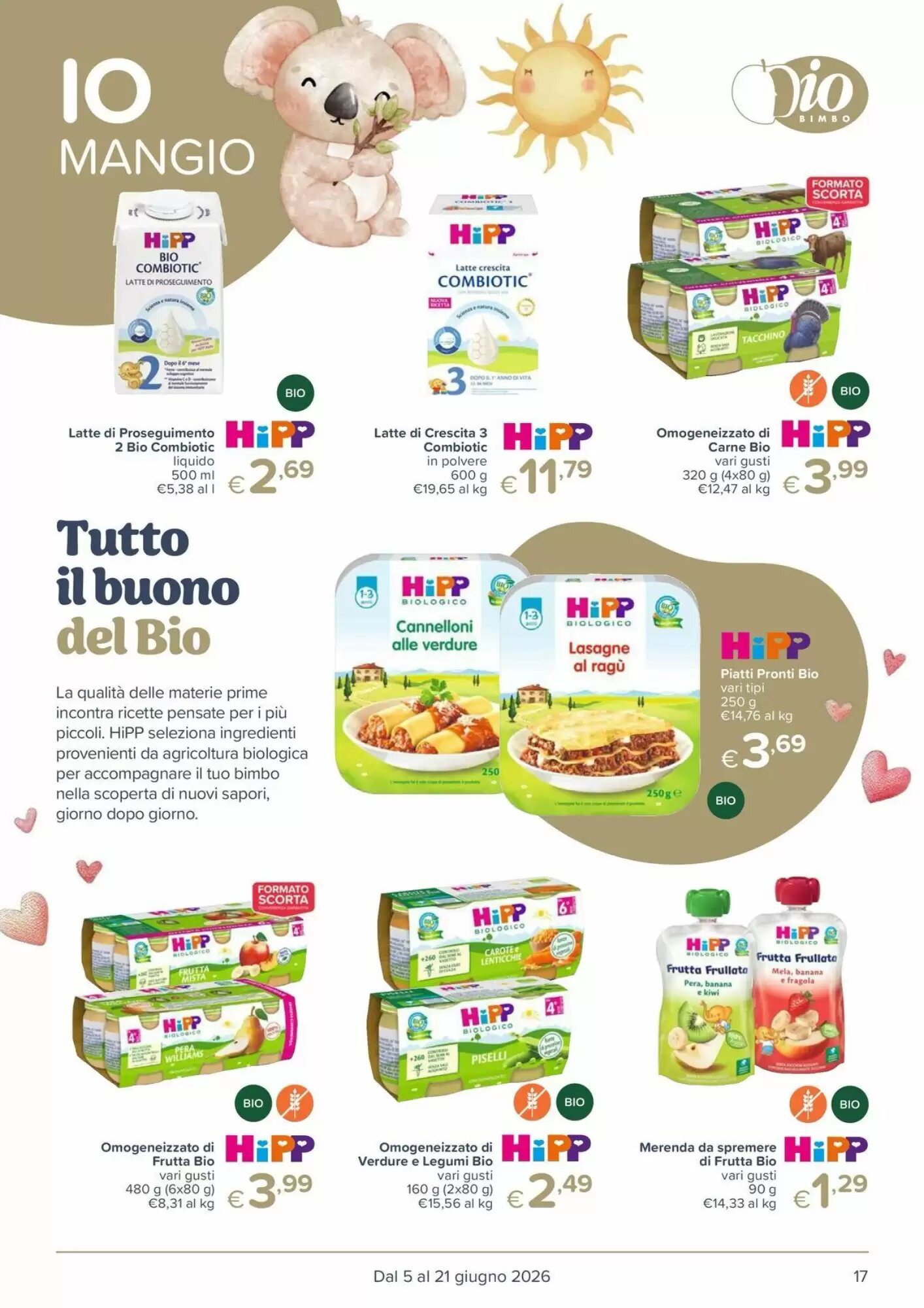 Volantino promozionale Io Bimbo  valide dal 05/06/2026 - Pagina 17.
