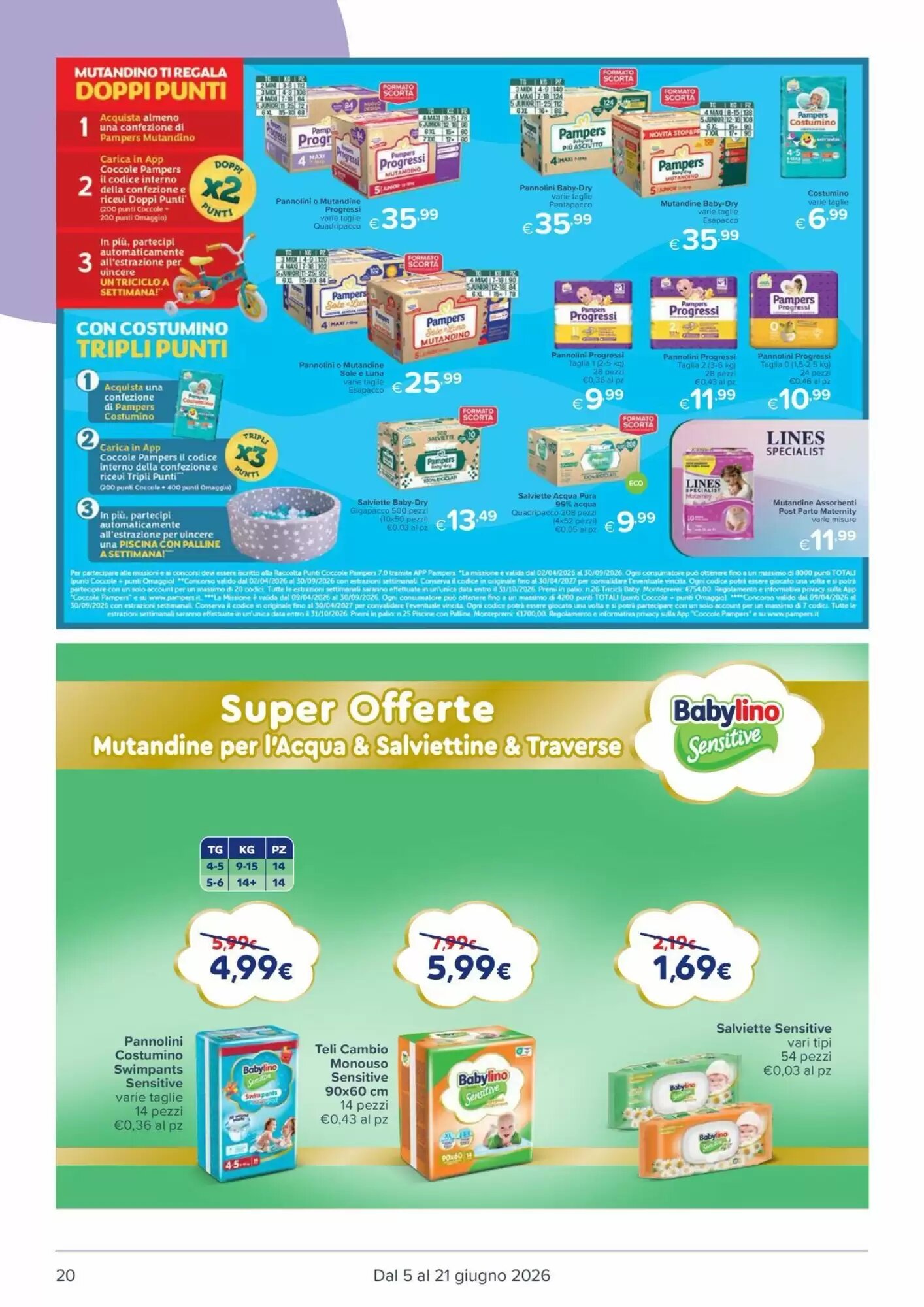 Volantino promozionale Io Bimbo  valide dal 05/06/2026 - Pagina 20.