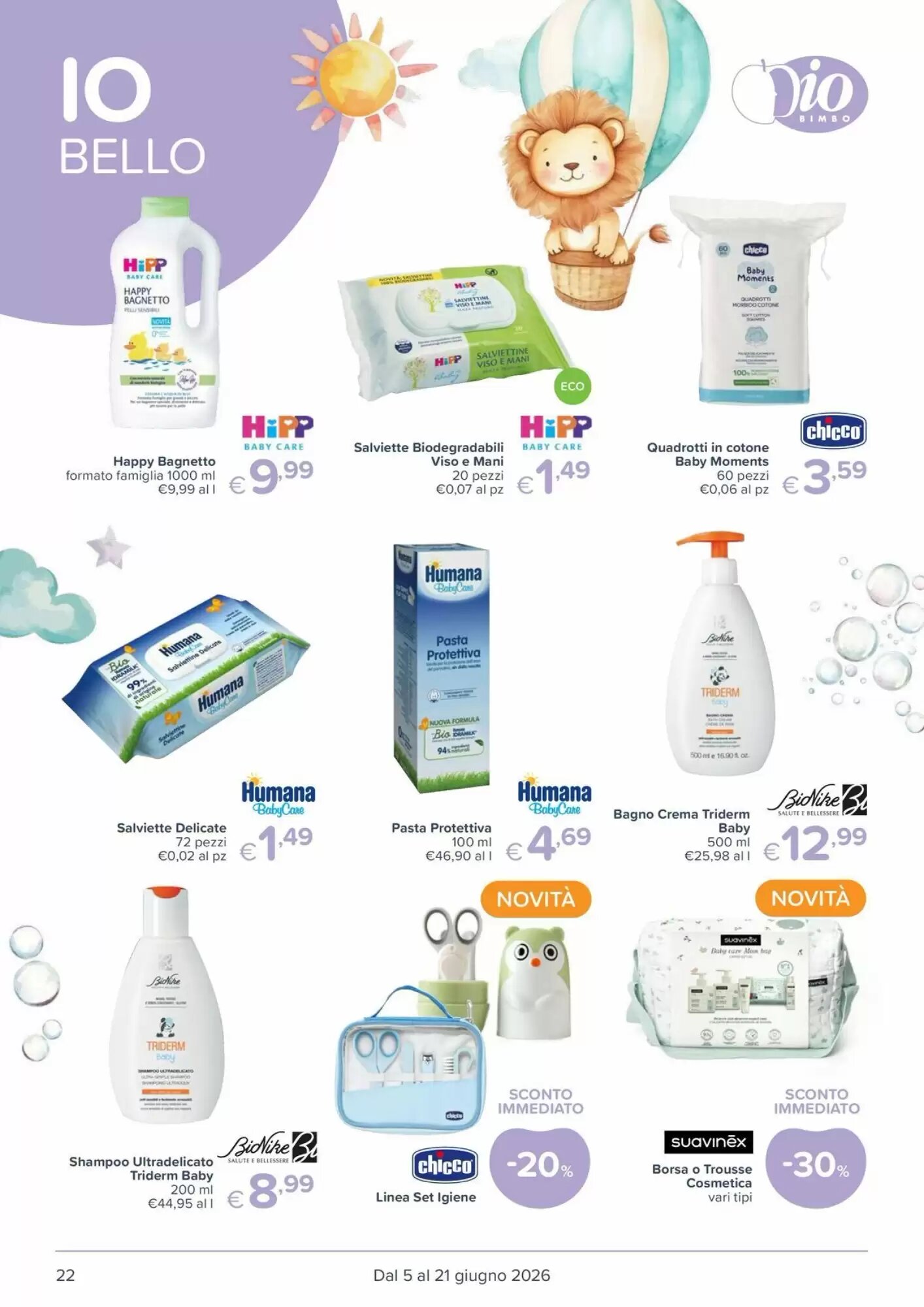 Volantino promozionale Io Bimbo  valide dal 05/06/2026 - Pagina 22.