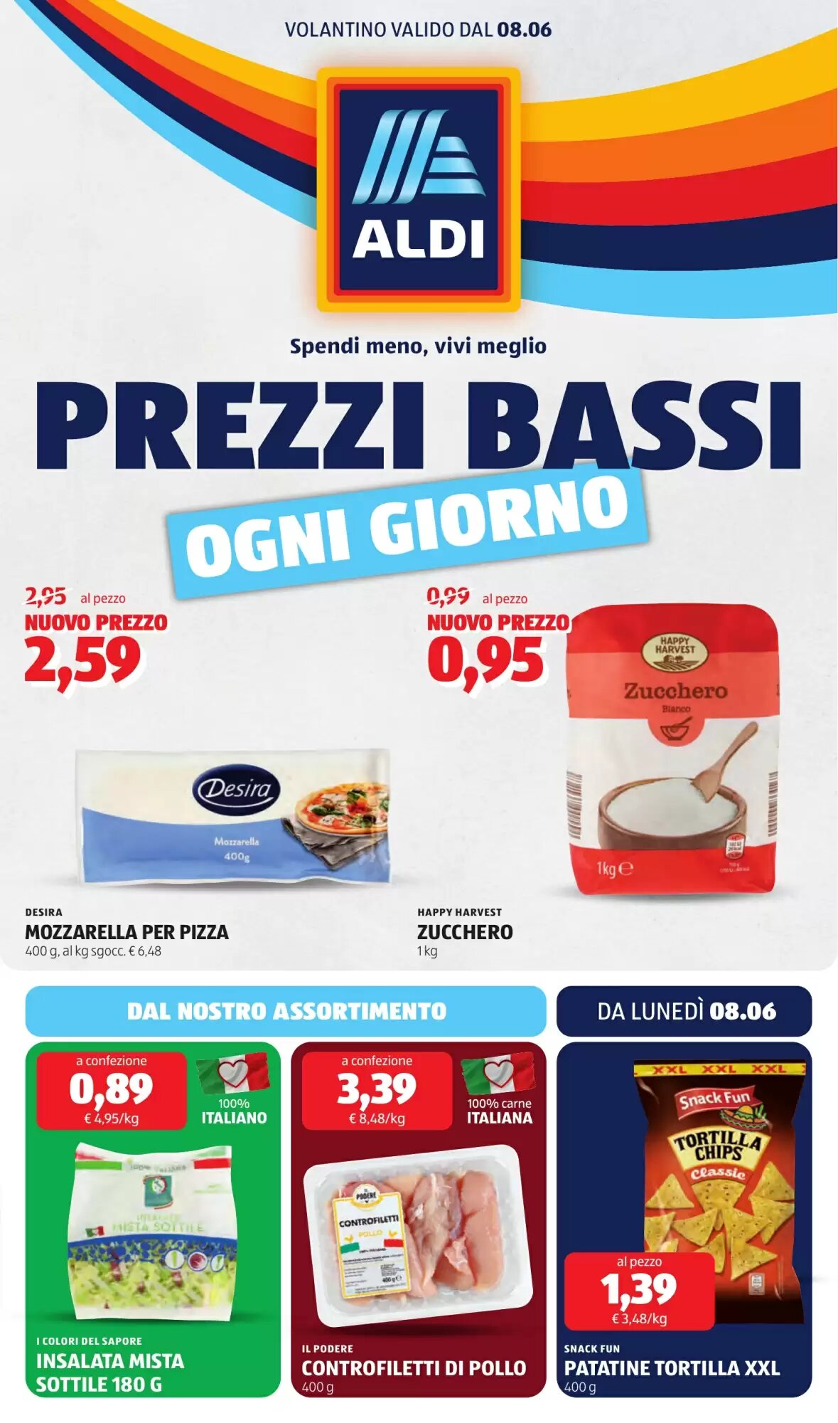 Volantino promozionale ALDI  valide dal 08/06/2026 - Pagina 1.