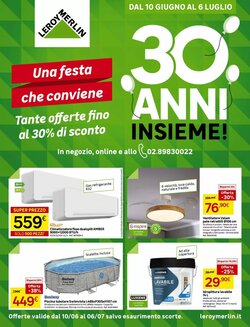 Volantino promozionale Leroy Merlin  valide dal 10/06/2026