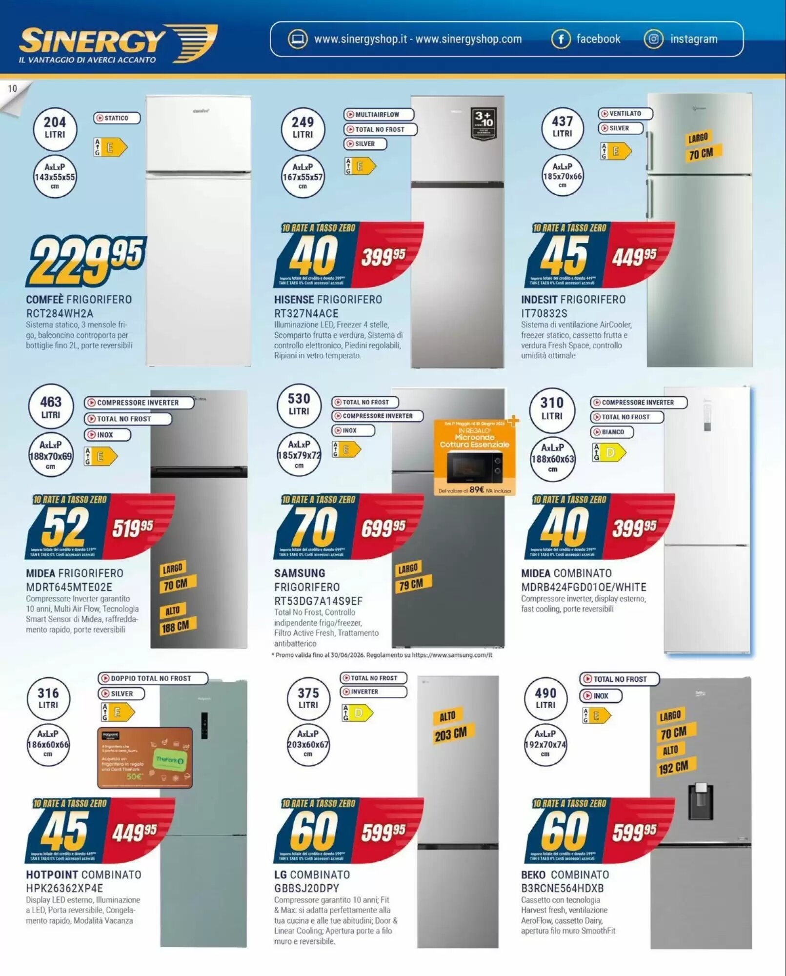Volantino promozionale Sinergy  valide dal 11/06/2026 - Pagina 10.