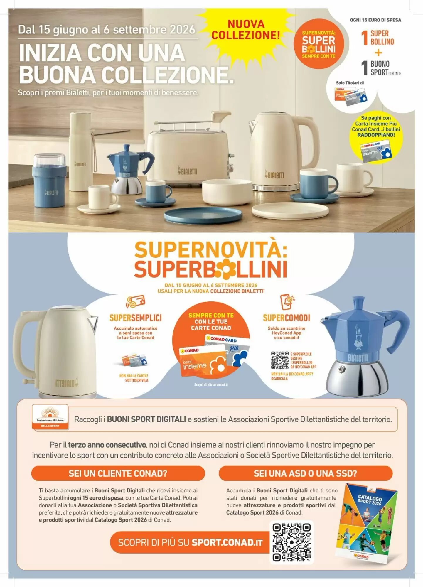 Volantino promozionale Spazio Conad  valide dal 15/06/2026 - Pagina 1.