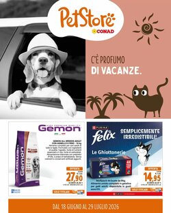 Volantino promozionale Pet Store Conad valide dal 18/06/2026